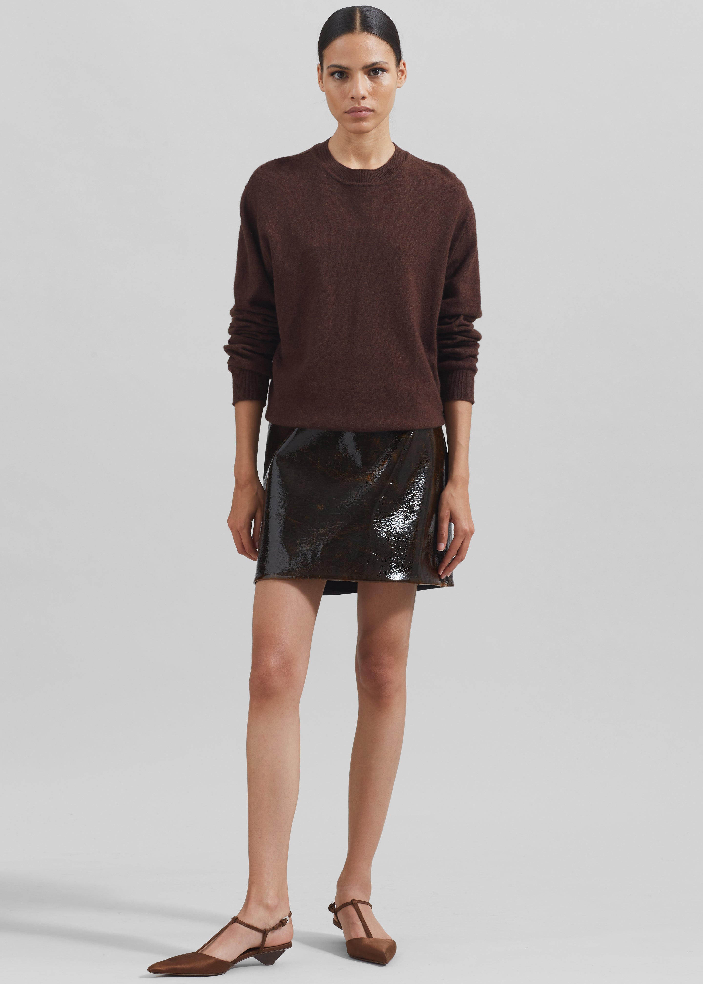 Sportmax Beta Skirt - Dark Brown - 4