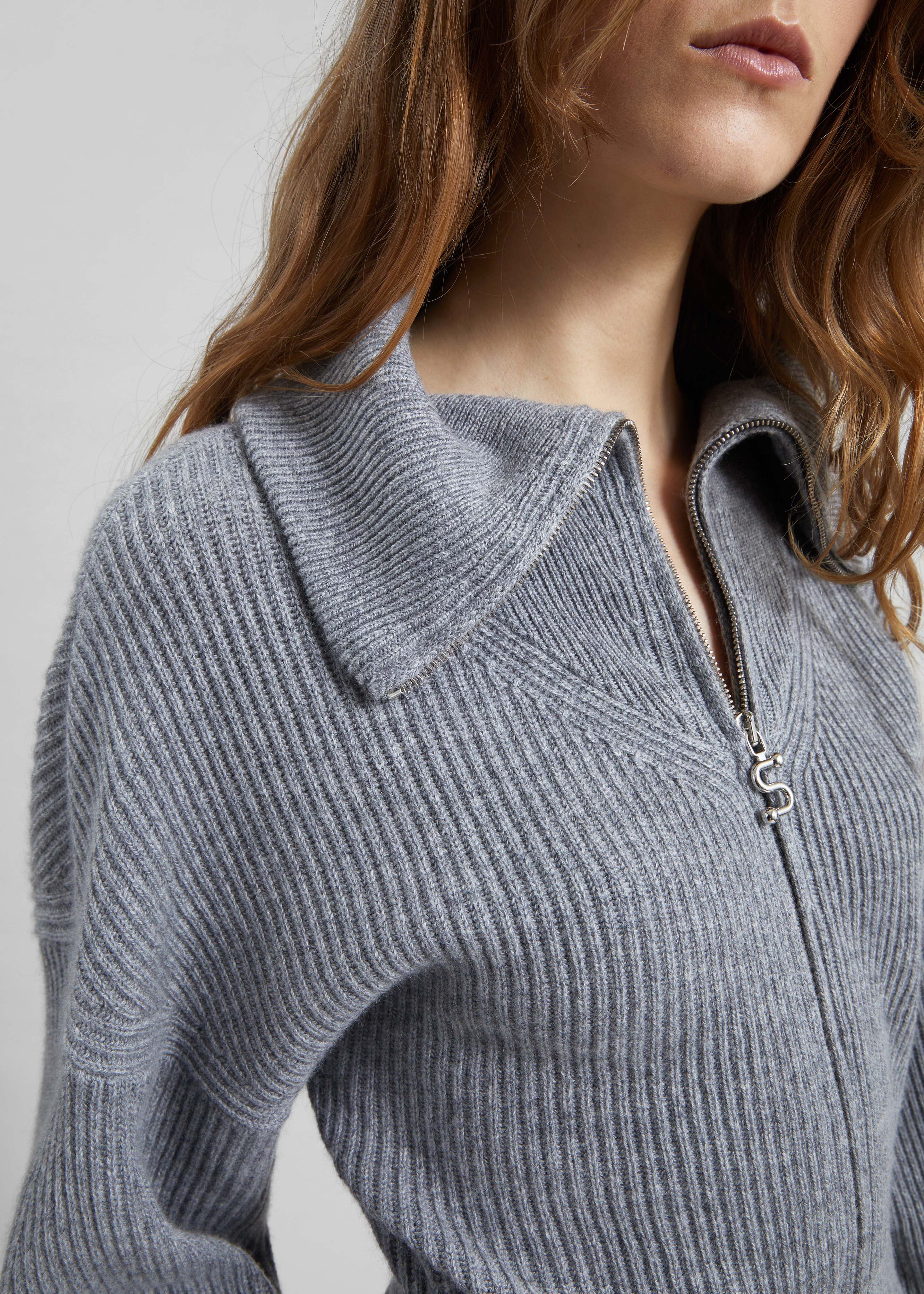 Sportmax Calipso Cashmere - Blend Cardigan - Medium Grey – The