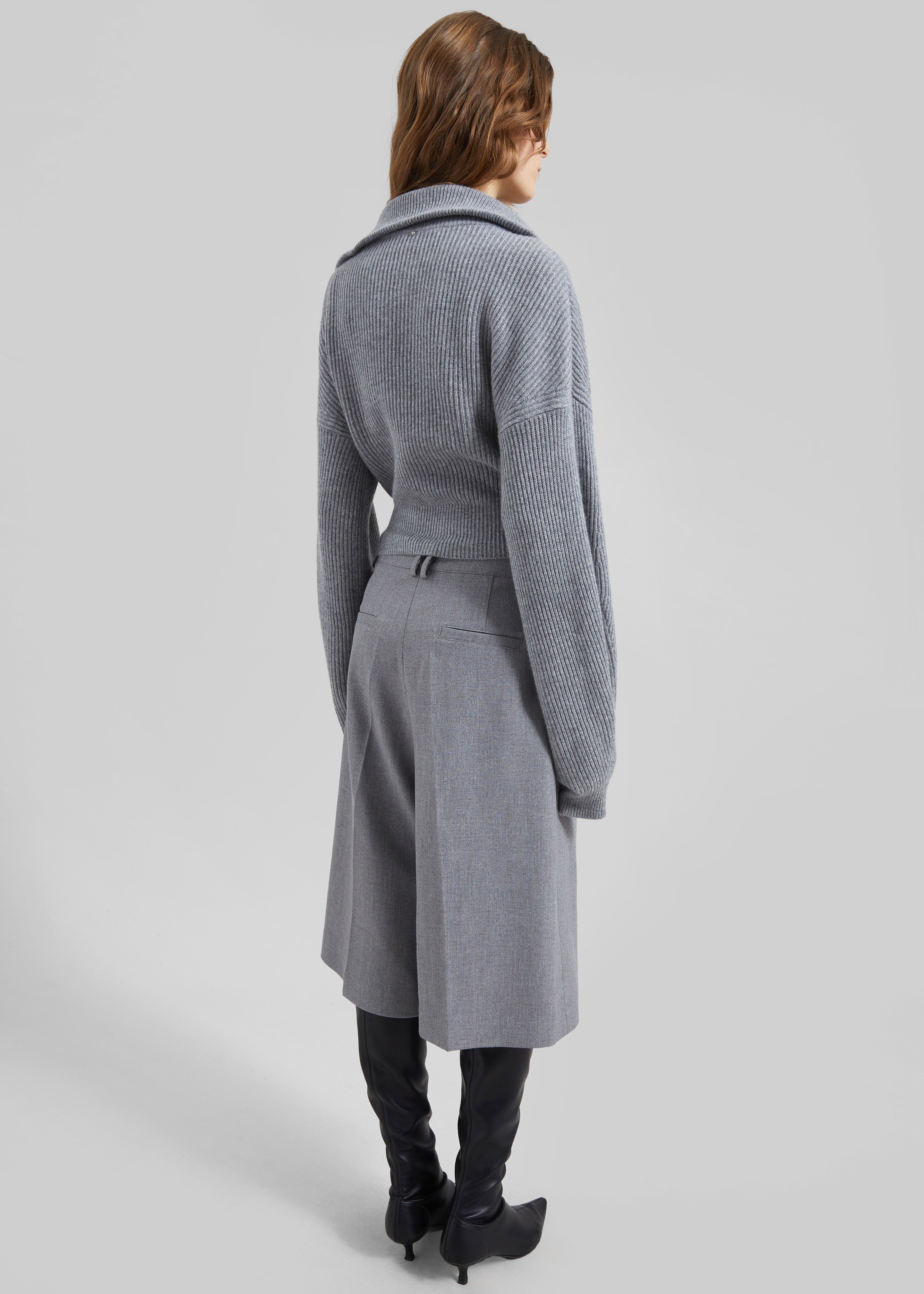 Sportmax Calipso Cashmere - Blend Cardigan - Medium Grey – The