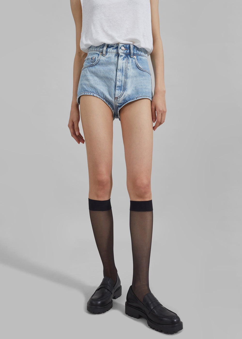 Sportmax Chicca Micro Shorts - Midnight Blue - 1