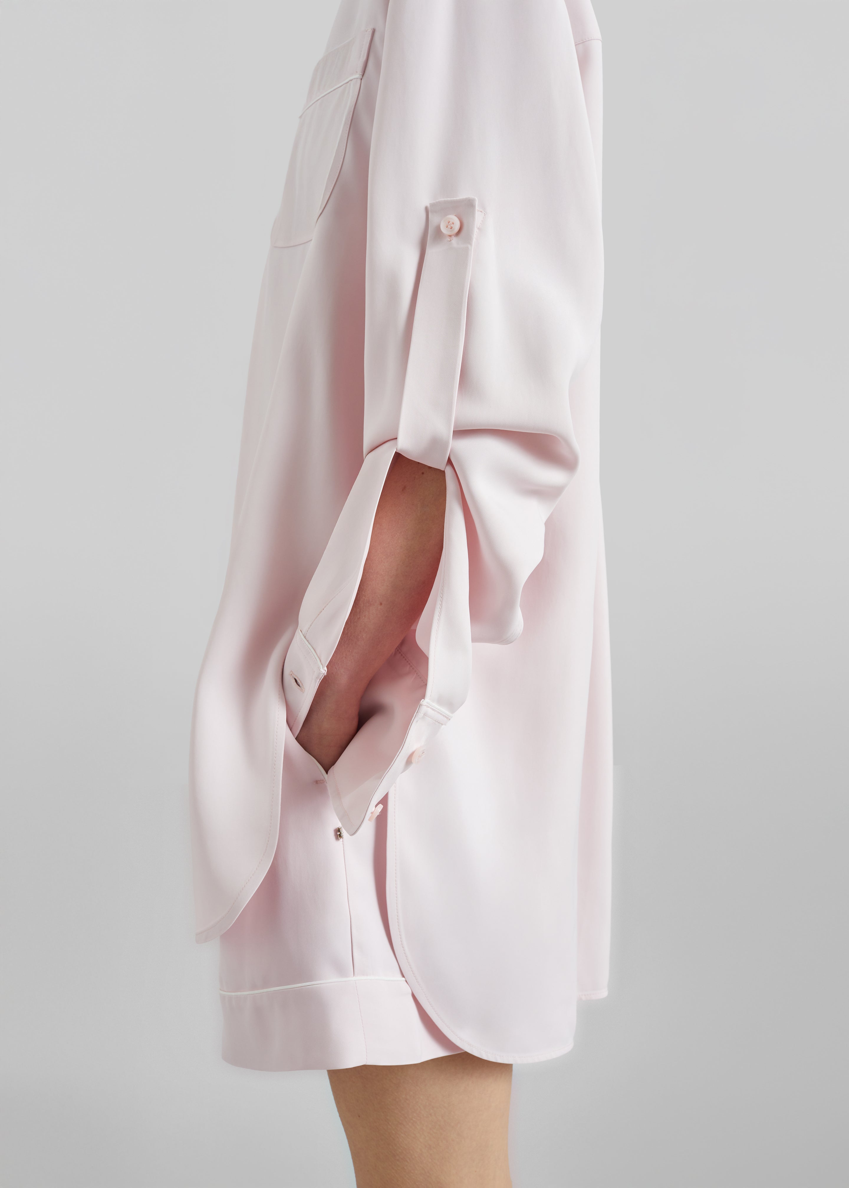 Sportmax Crespo Satin Shorts - Pink - 7