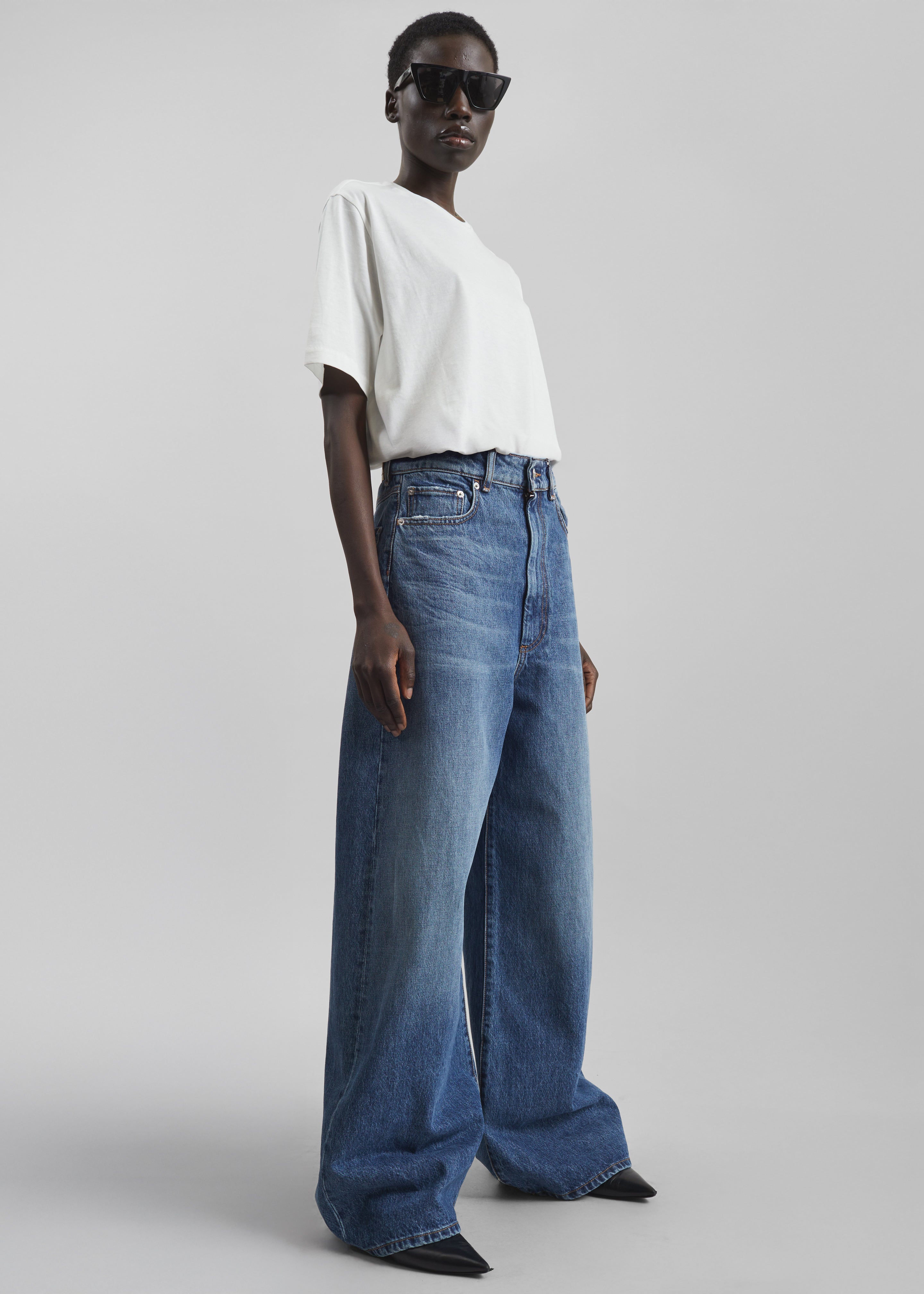 Sportmax Dangri Pants - Midnight Blue – The Frankie Shop
