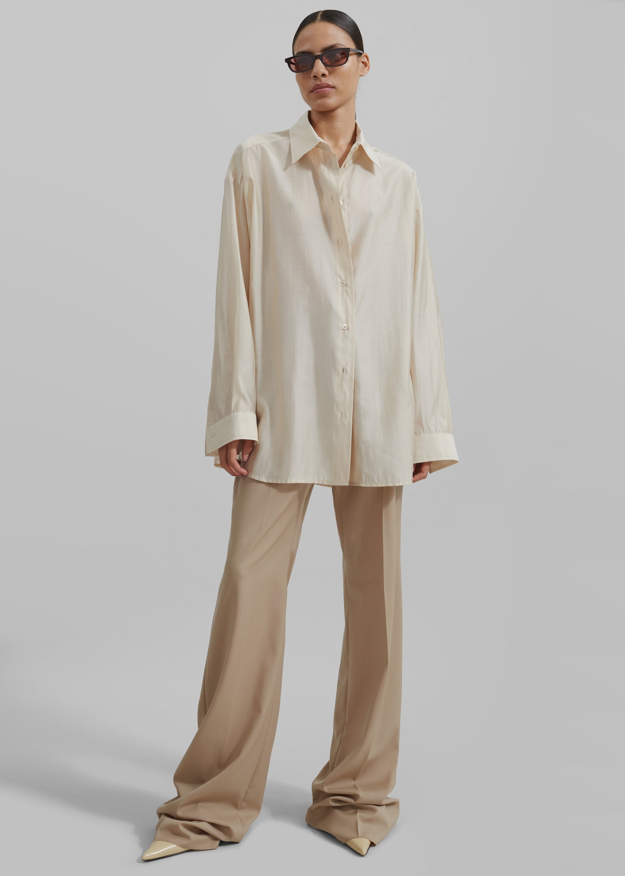 Shop the look image for Sportmax Hangar Trousers - Beige
