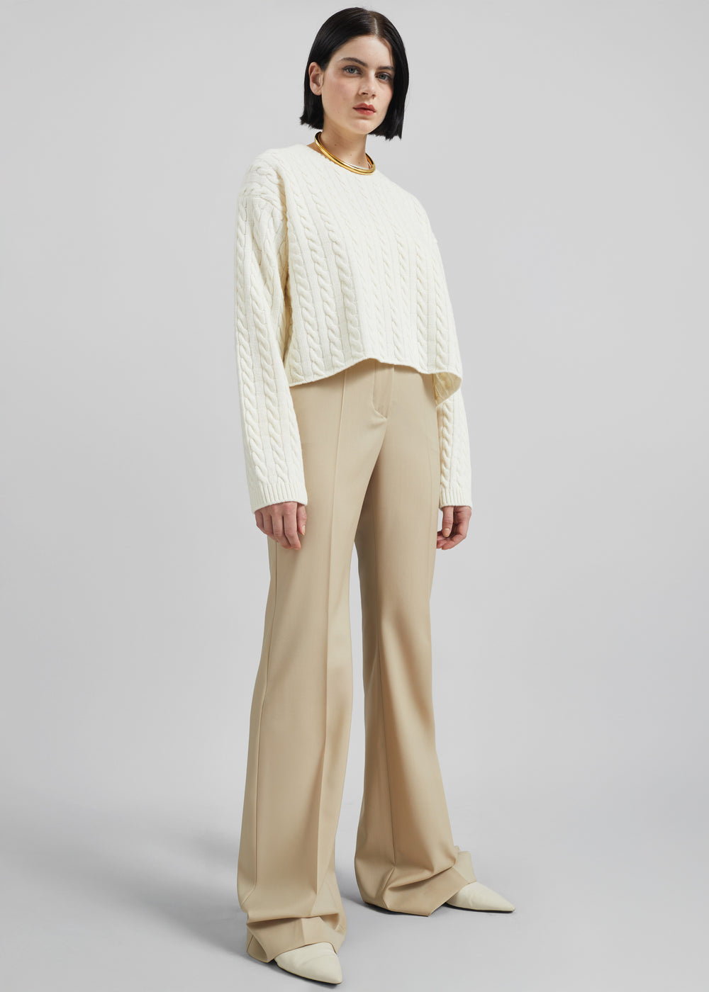Sportmax Hangar Pants - Beige - 1