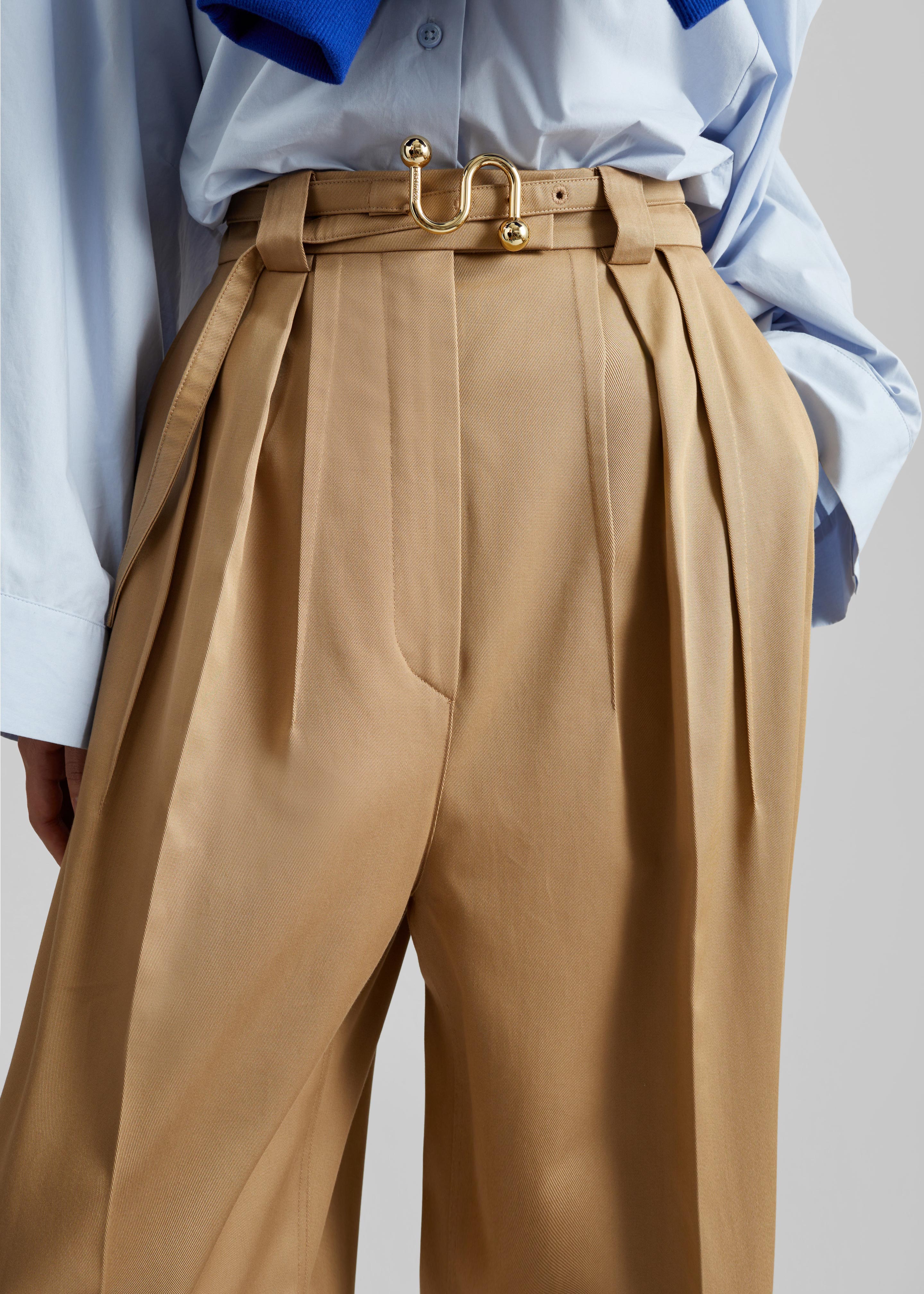 Sportmax Idoneo Oversized Gabardine Trousers - Biscuit – The Sportmax Idoneo Oversized Gabardine Trousers - Biscuit – The