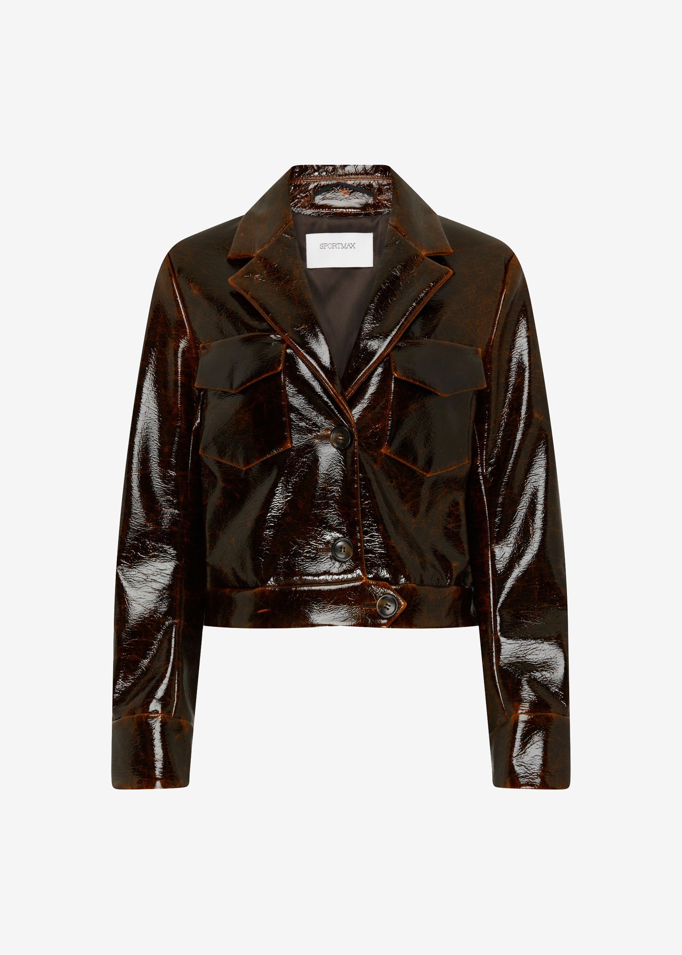 Sportmax Macro Jacket - Dark Brown - 7