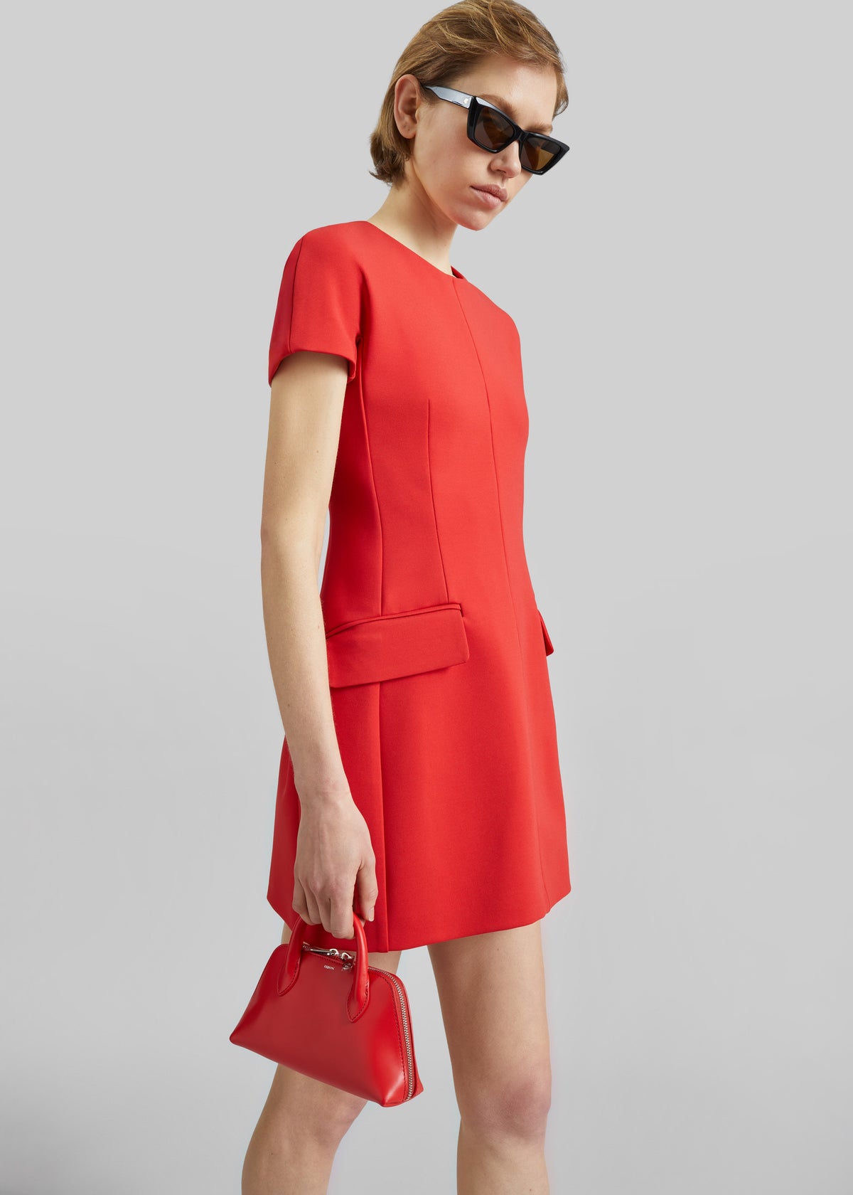 Sportmax Mito Hourglass Dress - Coral - 2