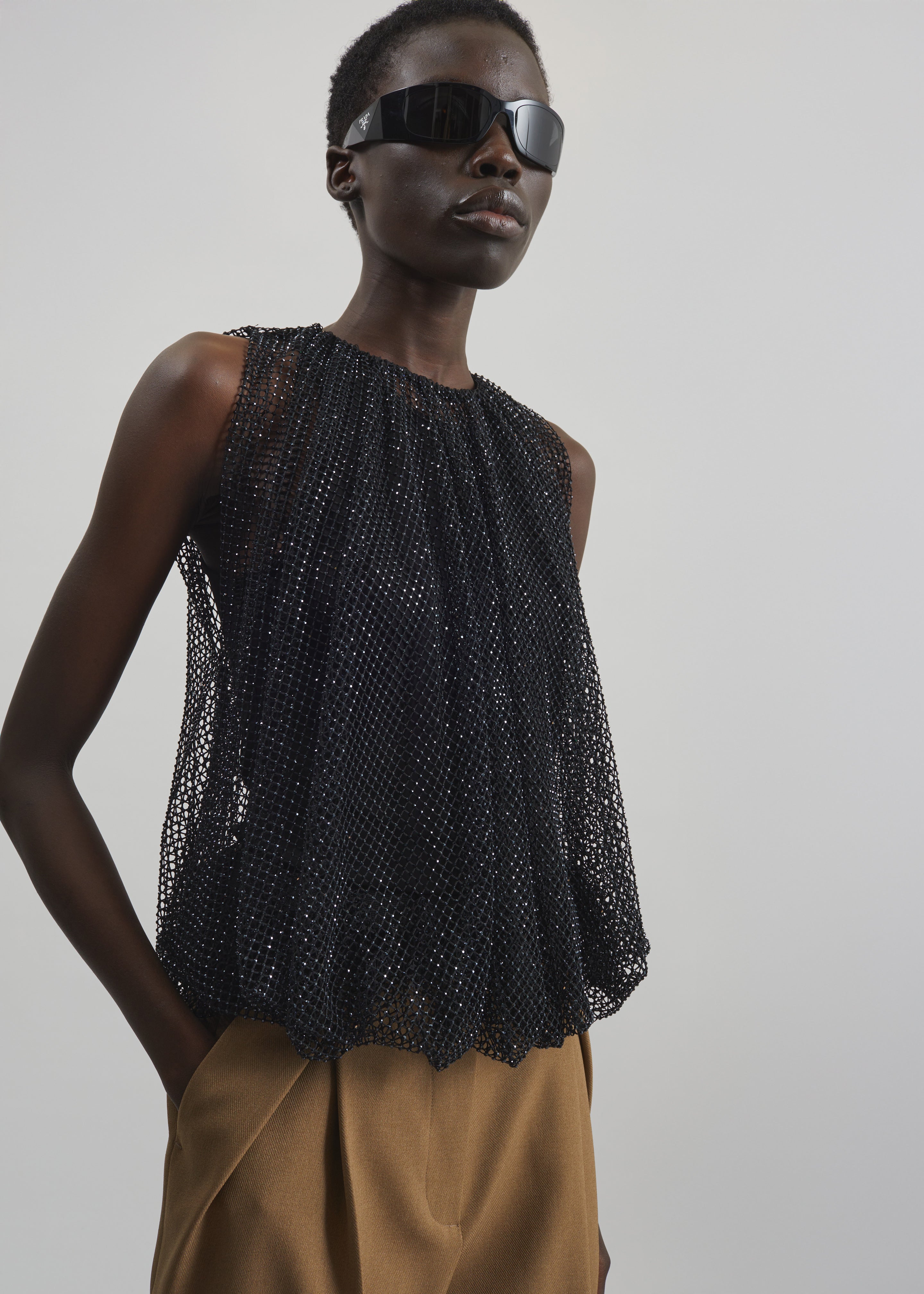 Blaire Funnel Neck Top - Black – The Frankie Shop