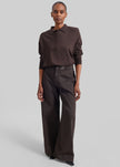 Sportmax Siamese Oversized Jeans - Chocolate
