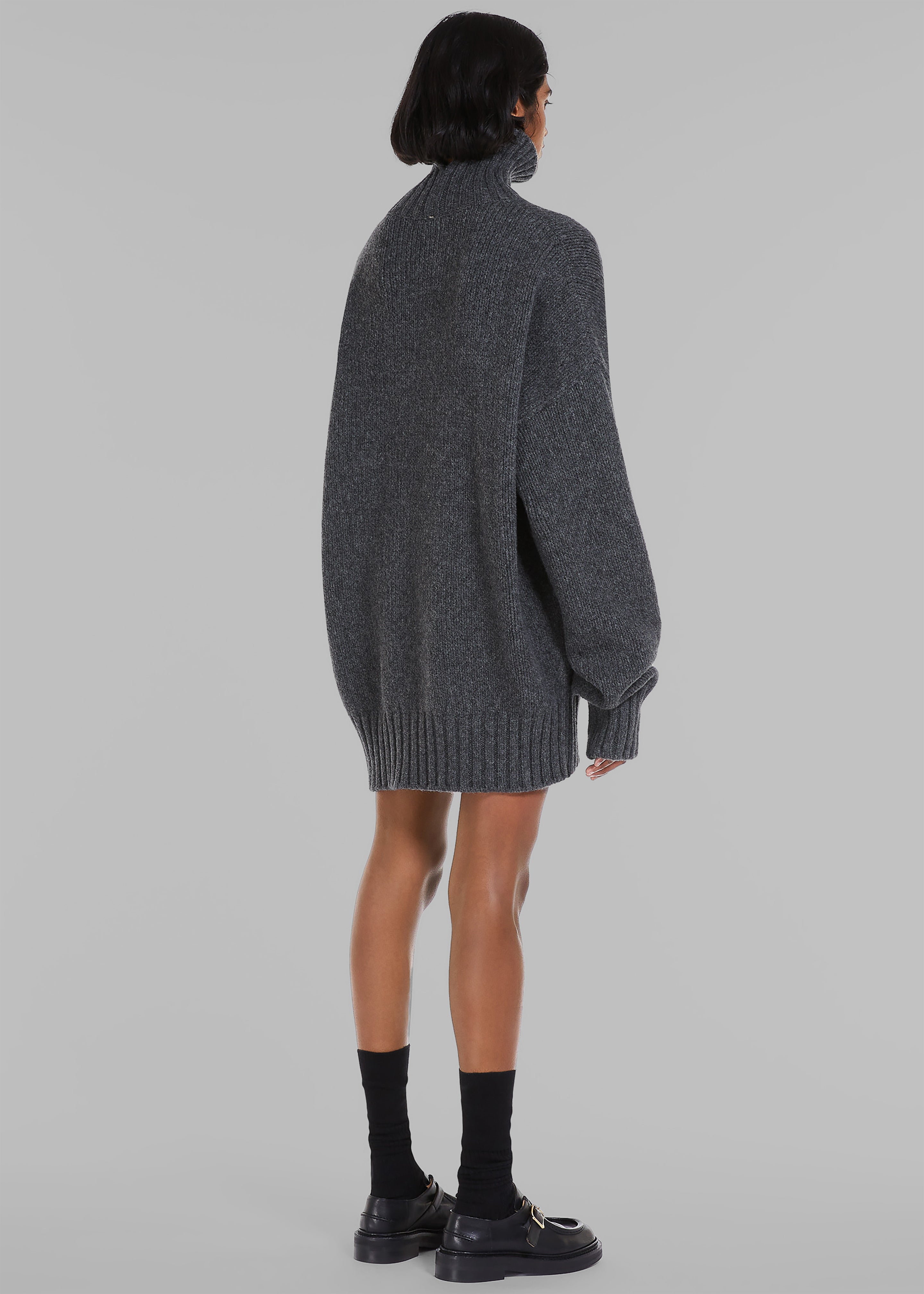 Sportmax Premier Knitted Sweater Dress - Dark Grey - 6