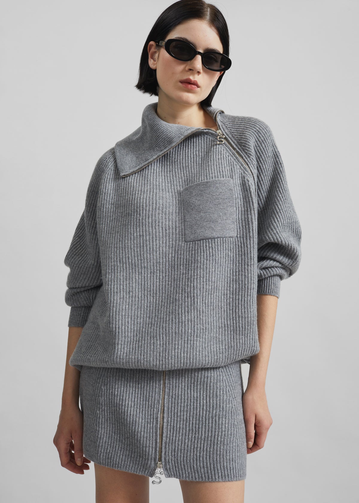 Sportmax Salpa Sweater - Grey Melange - 3