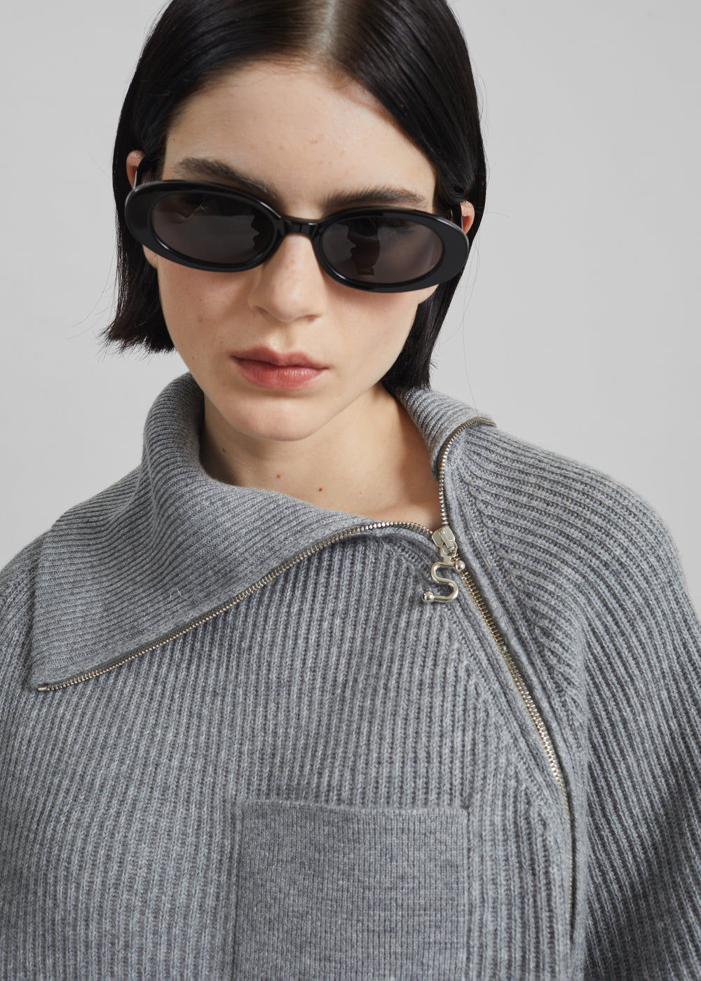 Sportmax Salpa Sweater - Grey Melange - 1