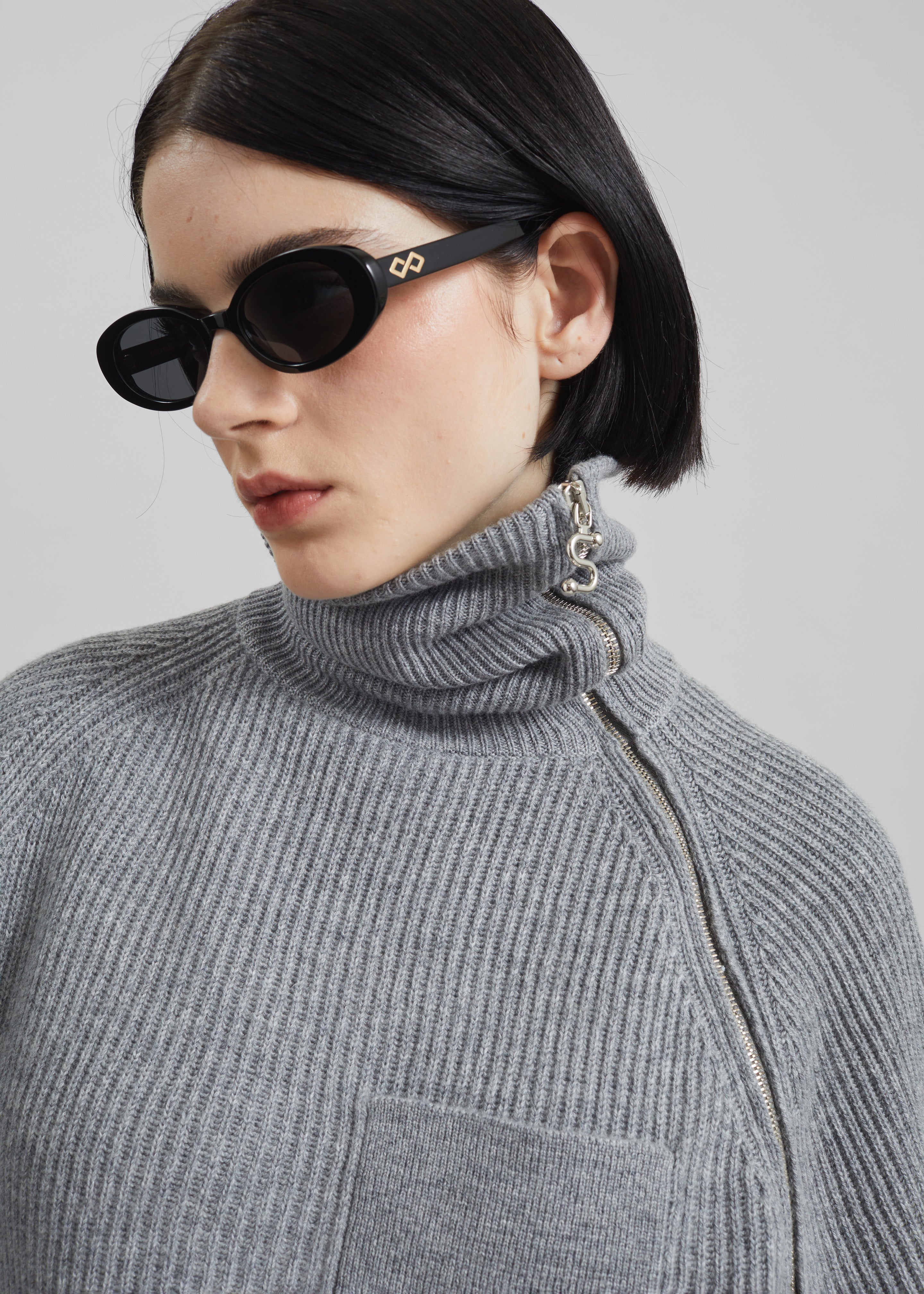 Sportmax Salpa Sweater - Grey Melange - 6