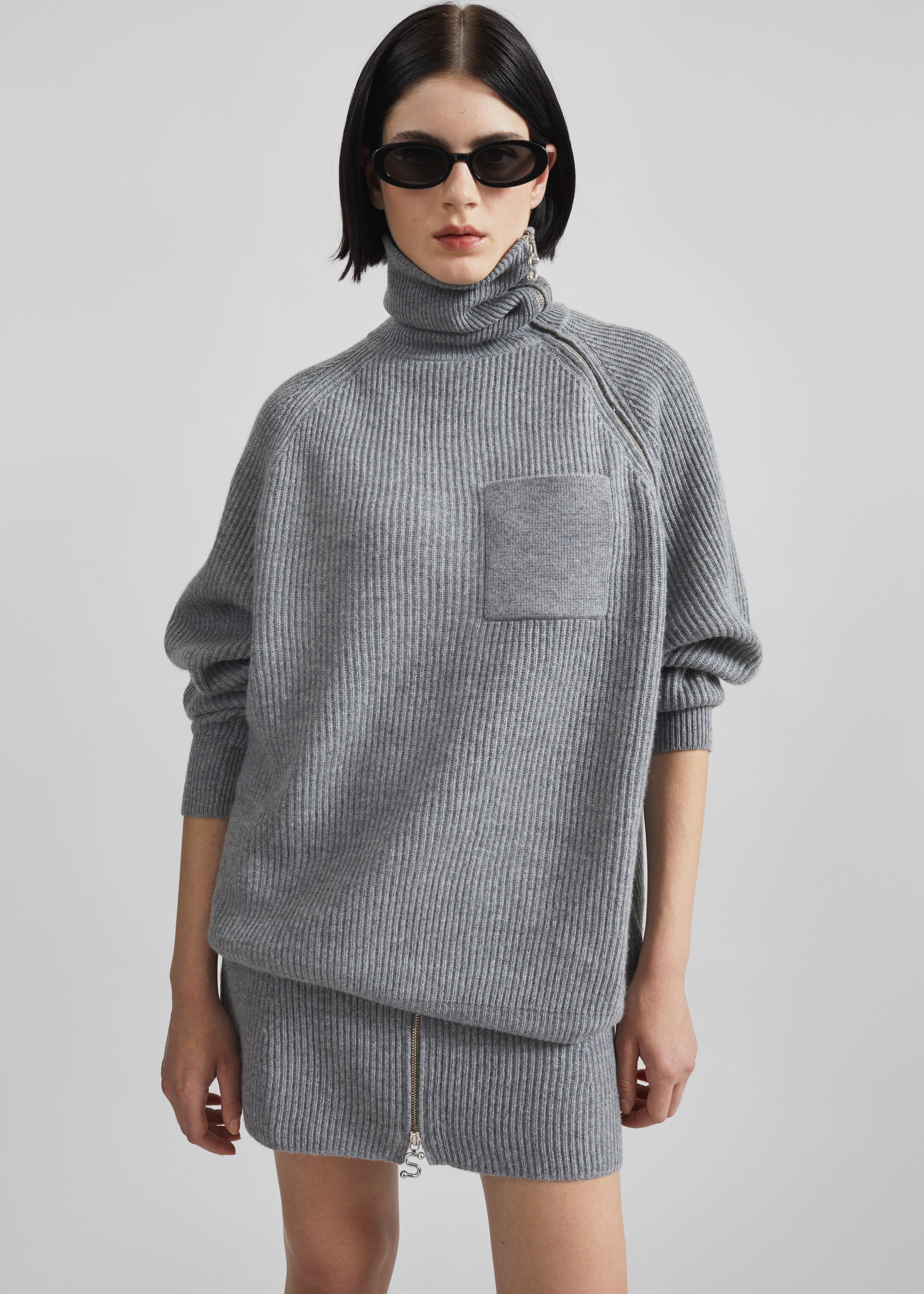 Sportmax Salpa Sweater - Grey Melange - 1