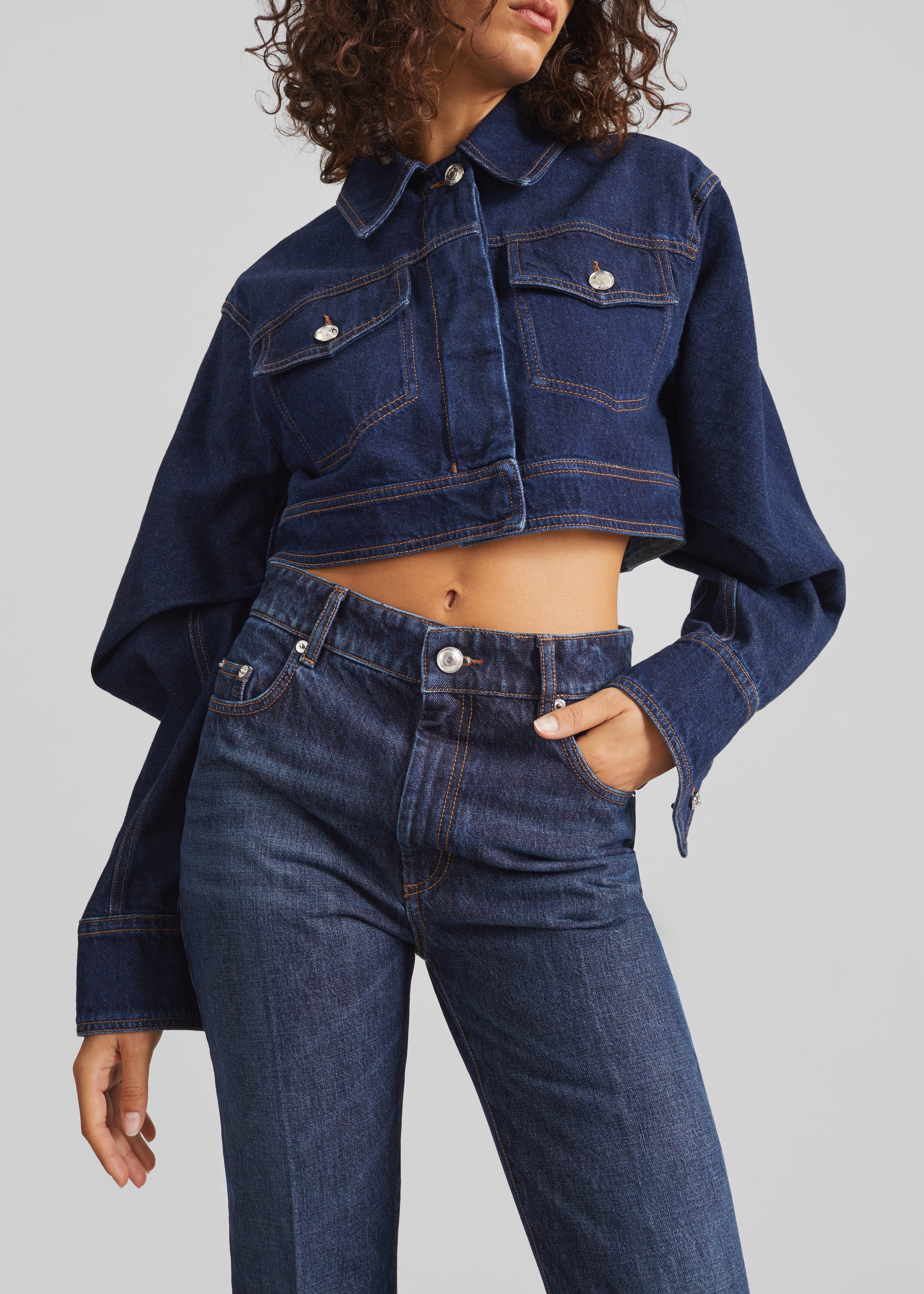 Sportmax Sir Denim Jacket - Midnight Blue - 5