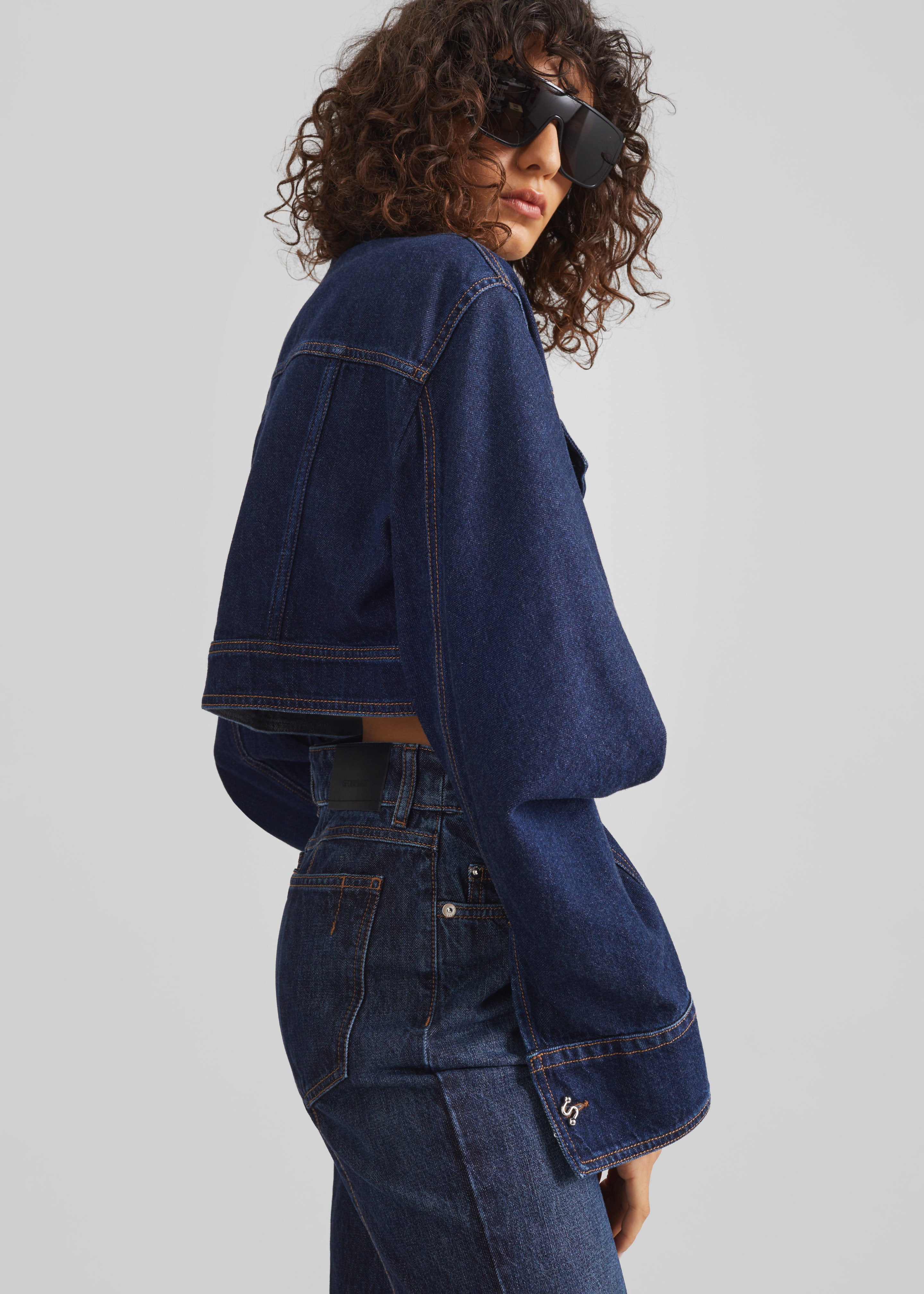 Sportmax Sir Denim Jacket - Midnight Blue - 2