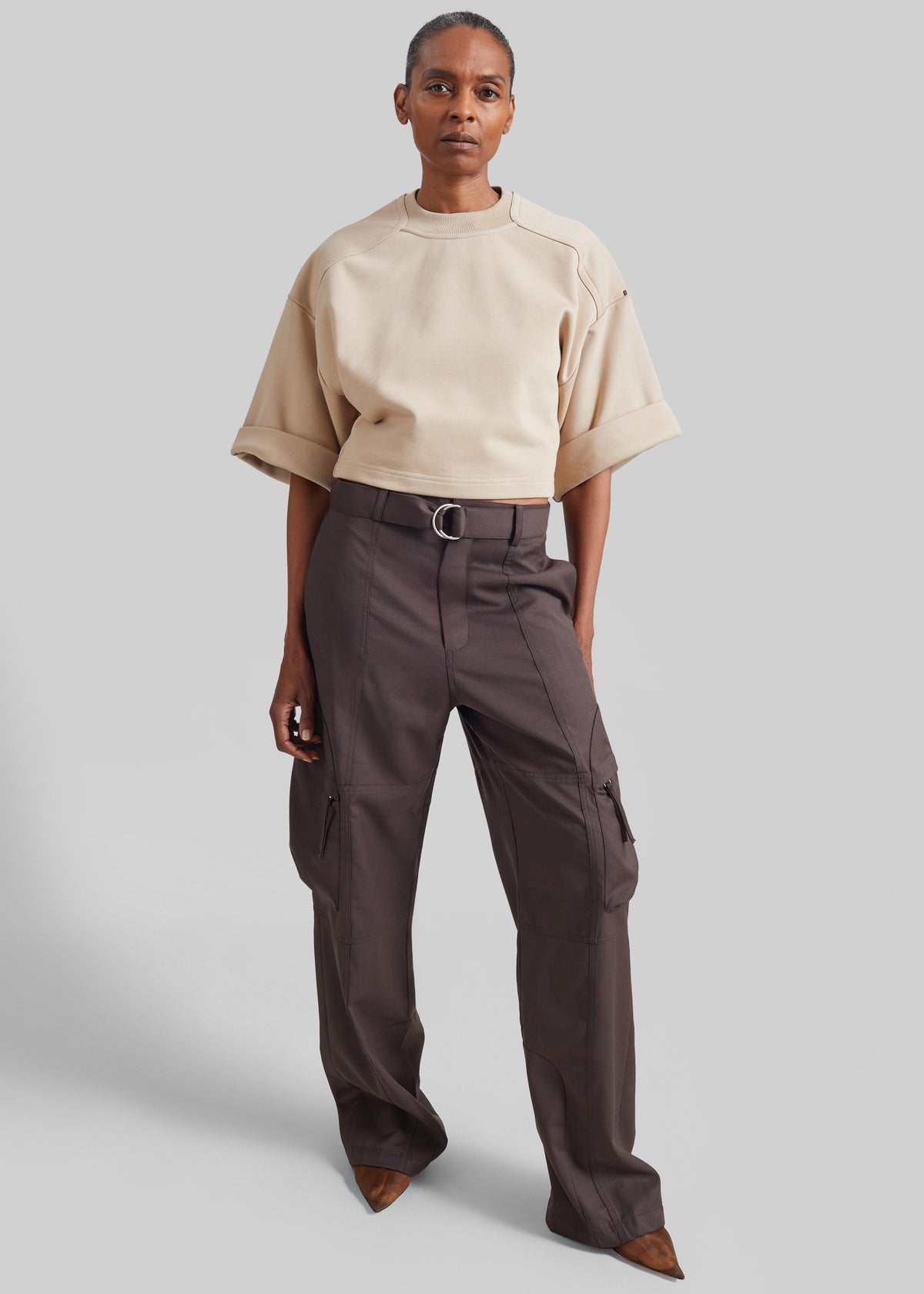 Shop the look image for Sportmax Spdananas Top - Beige