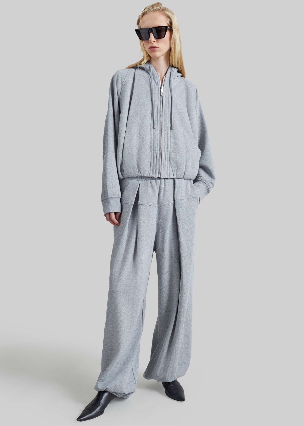 Shop the look image for Sportmax Boxy Hoodie - Grey