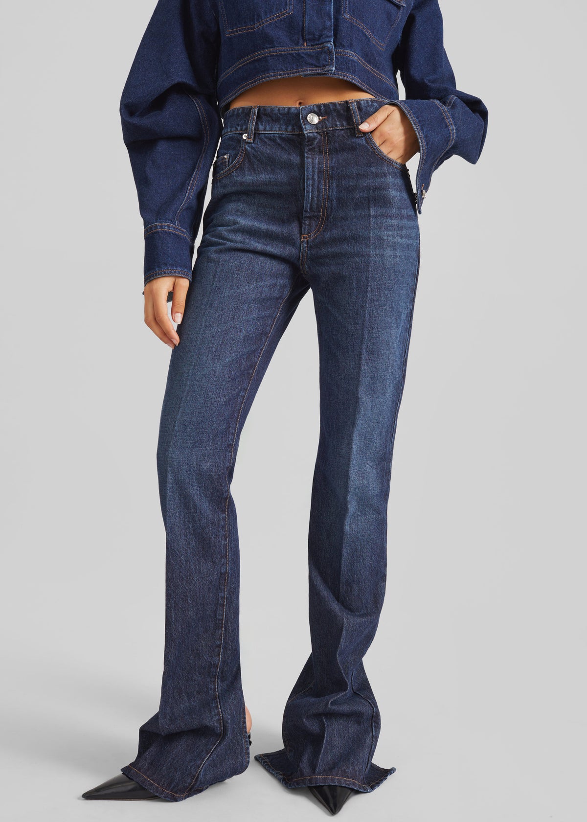 Sportmax Spigola Denim Pants - Midnight Blue - 2