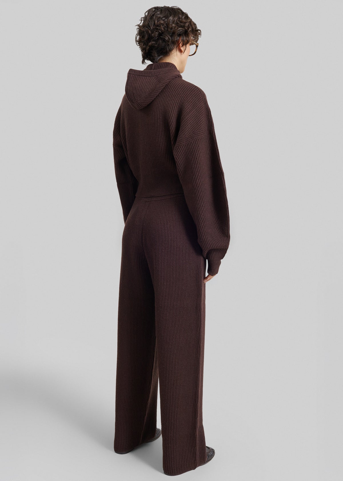 Sportmax Balco Hooded Cardigan - Chocolate