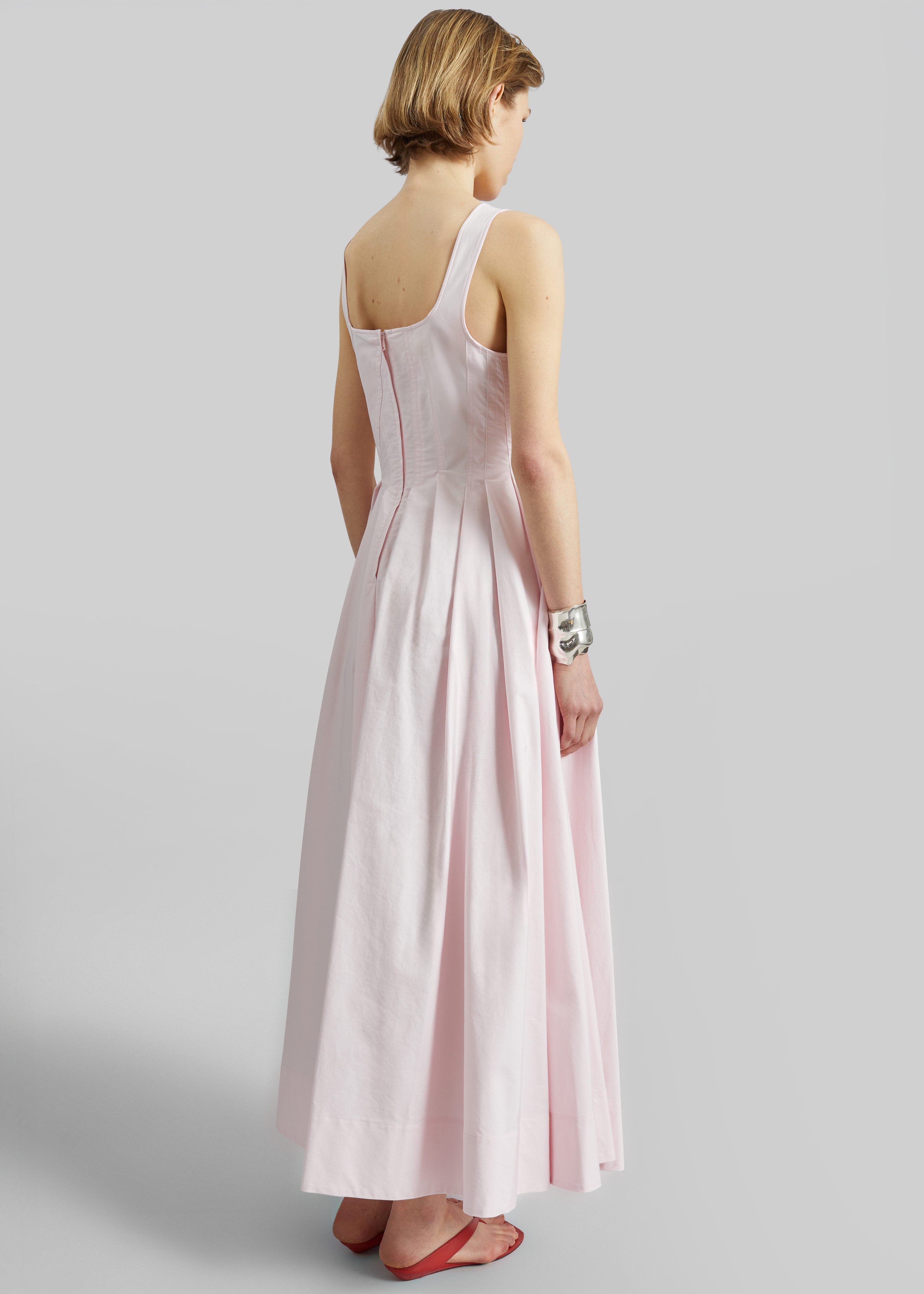 Sportmax Giro Cotton Dress - Pink - 7