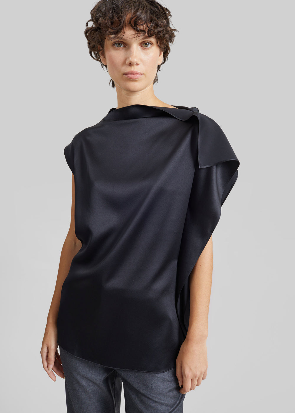 Sportmax Lana Silk Top - Black