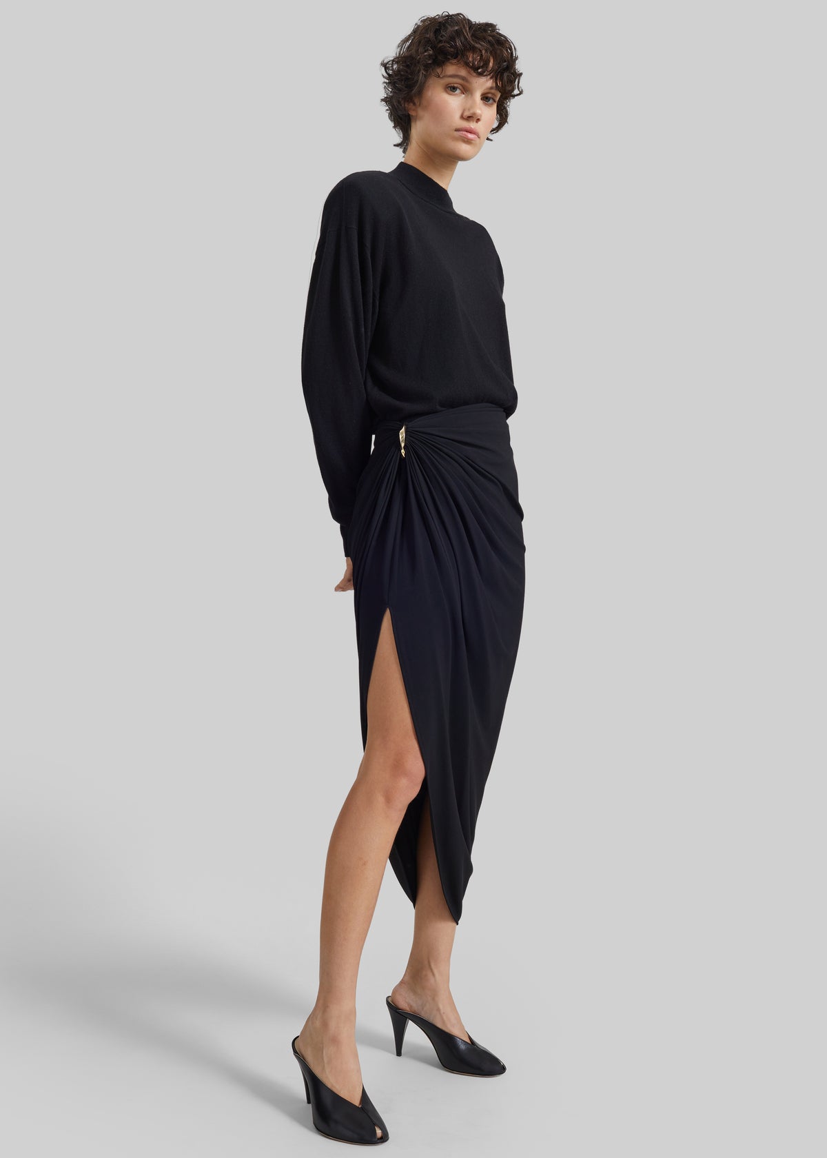 Sportmax Licenza Draped Skirt - Black