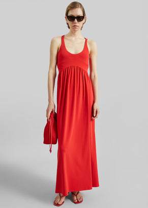 Sportmax Panino Long Dress - Coral