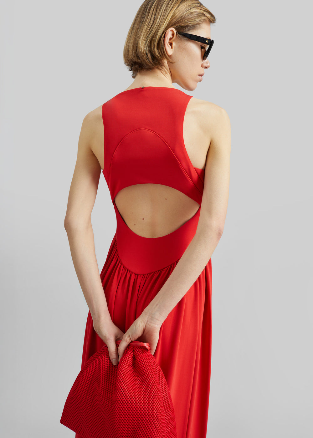 Sportmax Panino Long Dress - Coral - 1