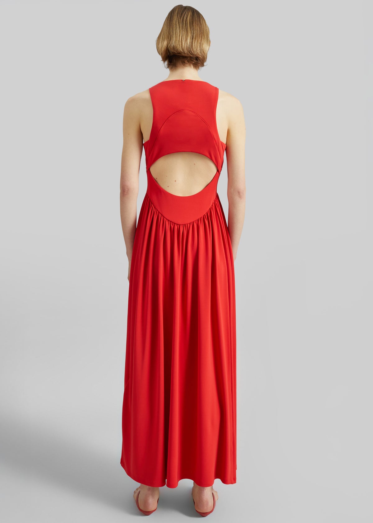 Sportmax Panino Long Dress - Coral - 8