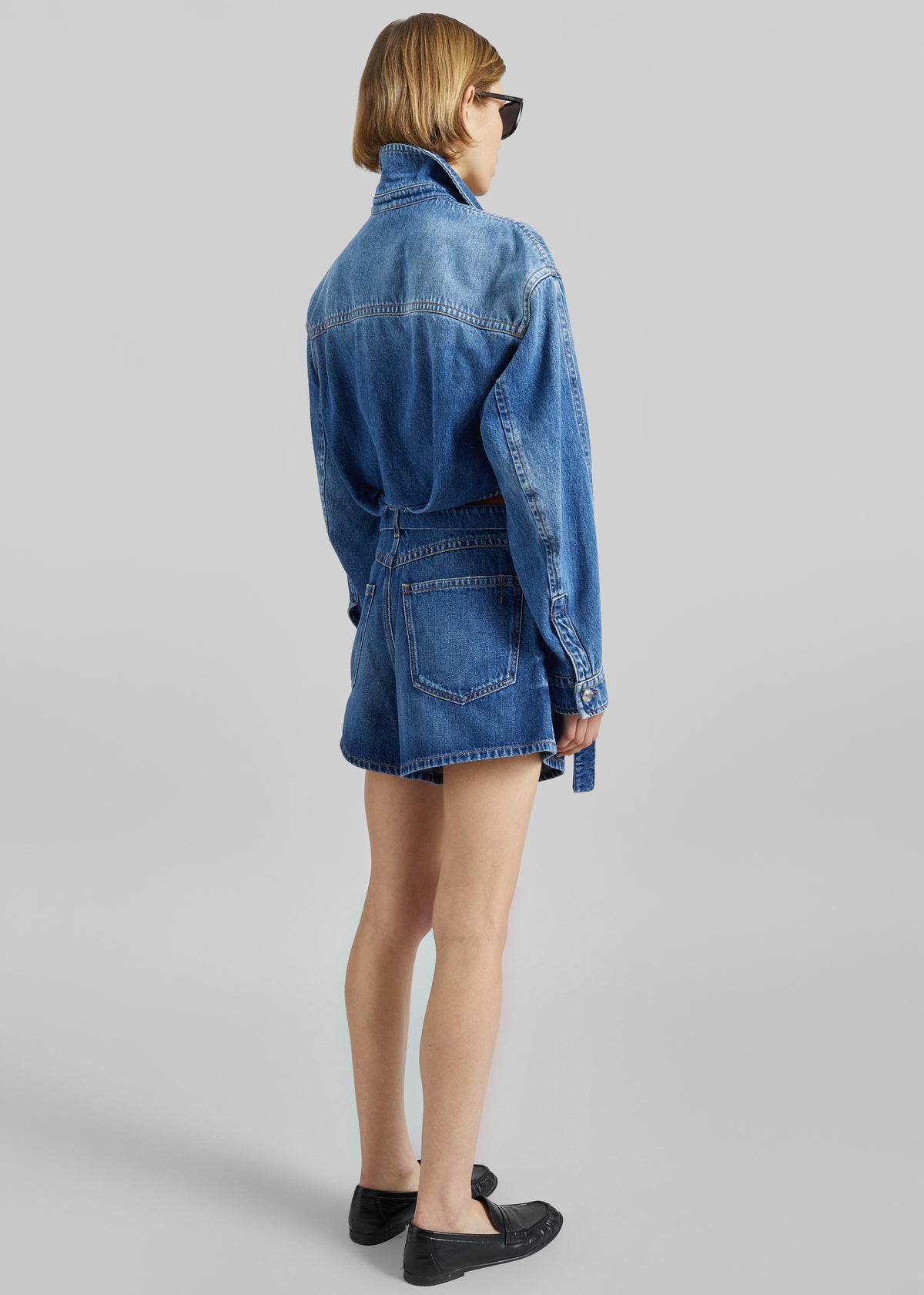 Sportmax Pevera Denim Shirt - Midnight Blue - 6