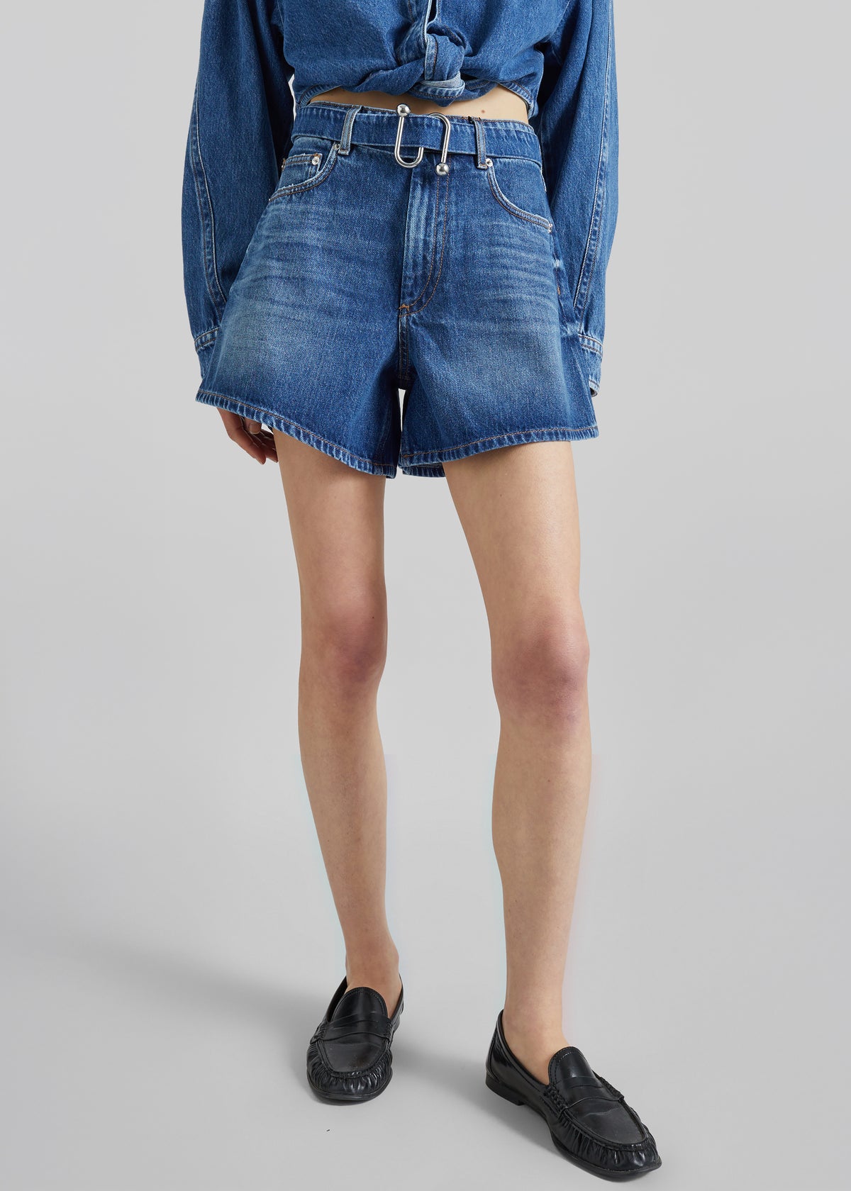 Sportmax Fiesta Denim Shorts - Midnight Blue - 1