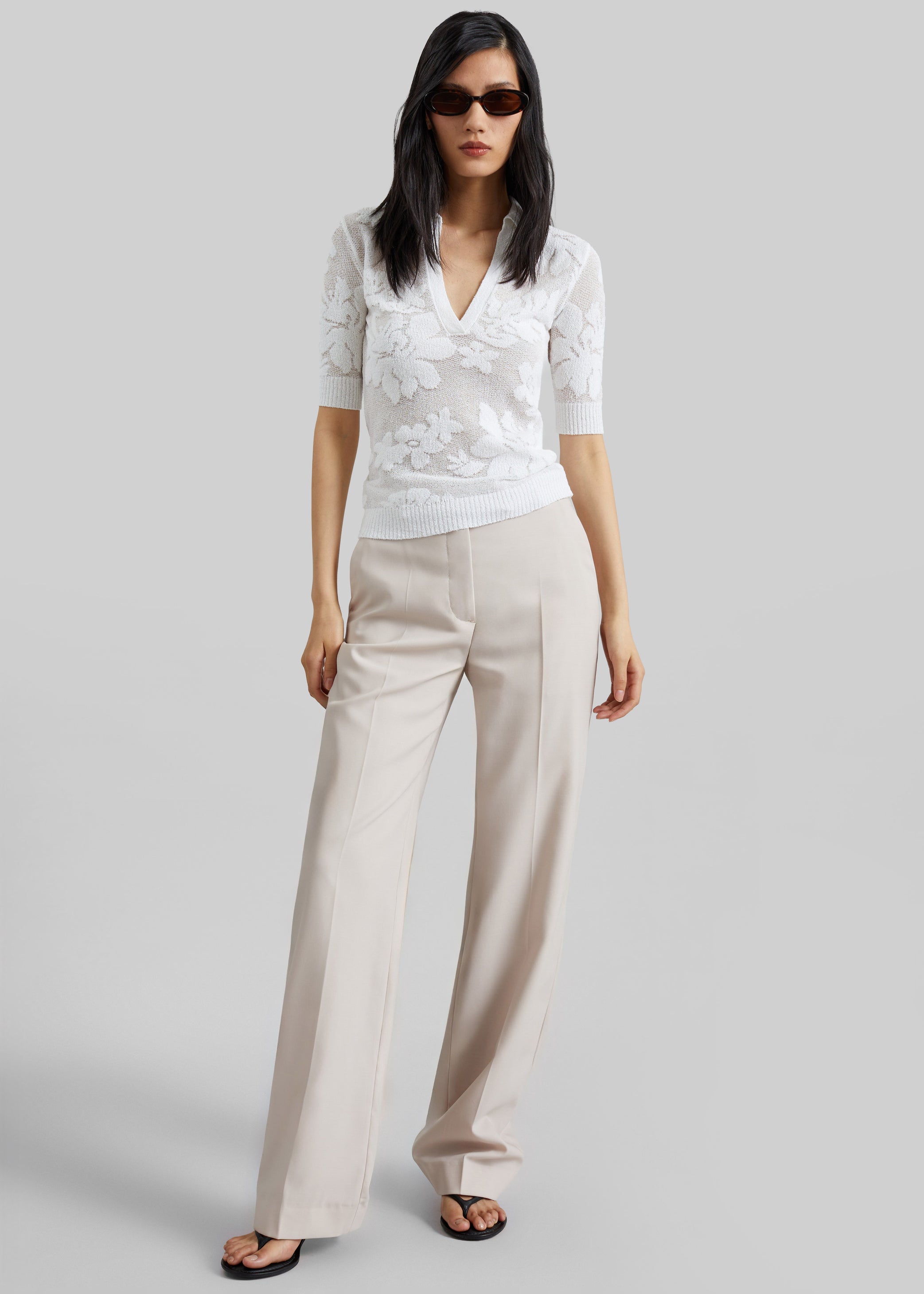Shop the look image for Sportmax Tabarin Polo Shirt - White