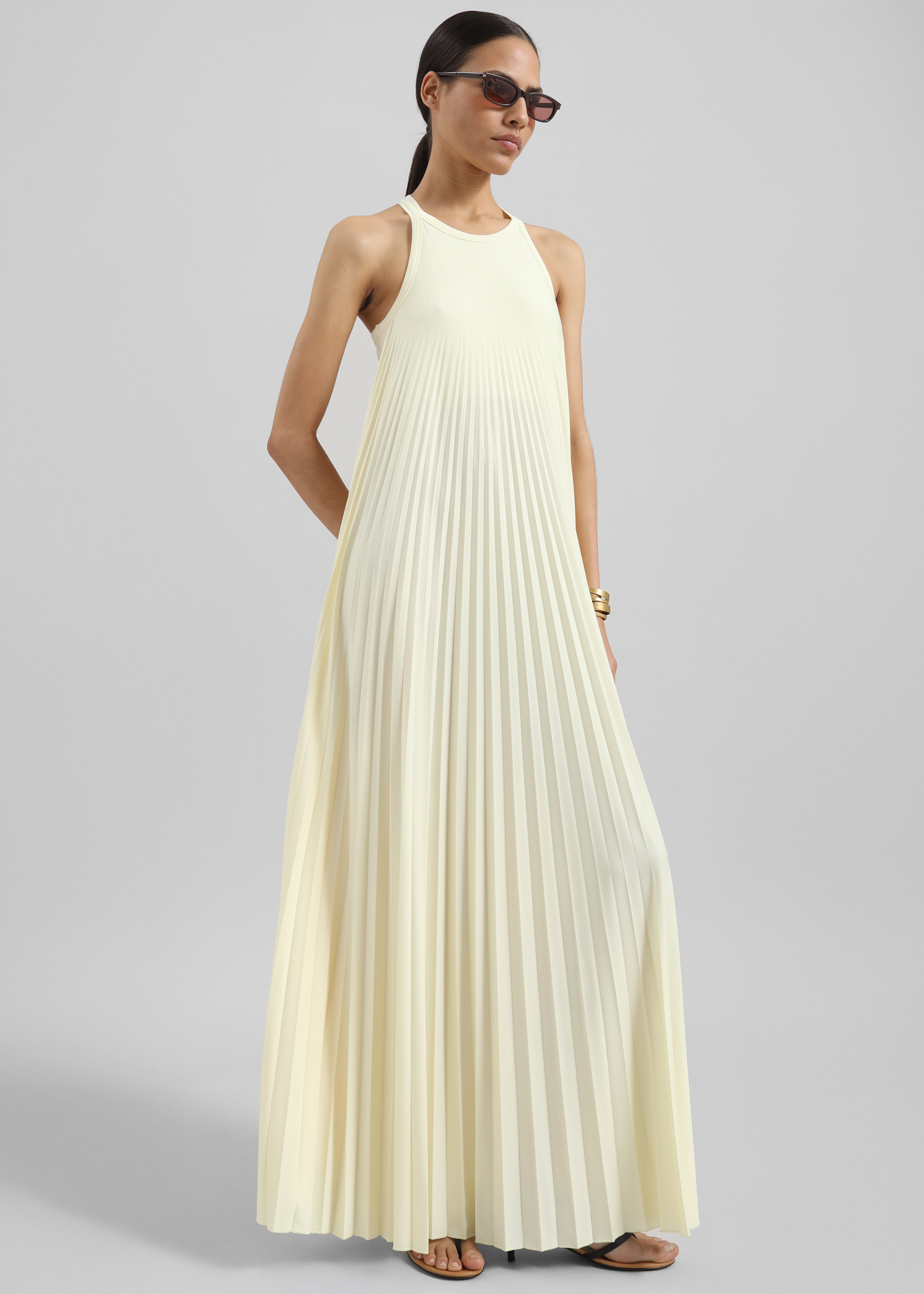 Sportmax Verdier Dress - Light Yellow - 6