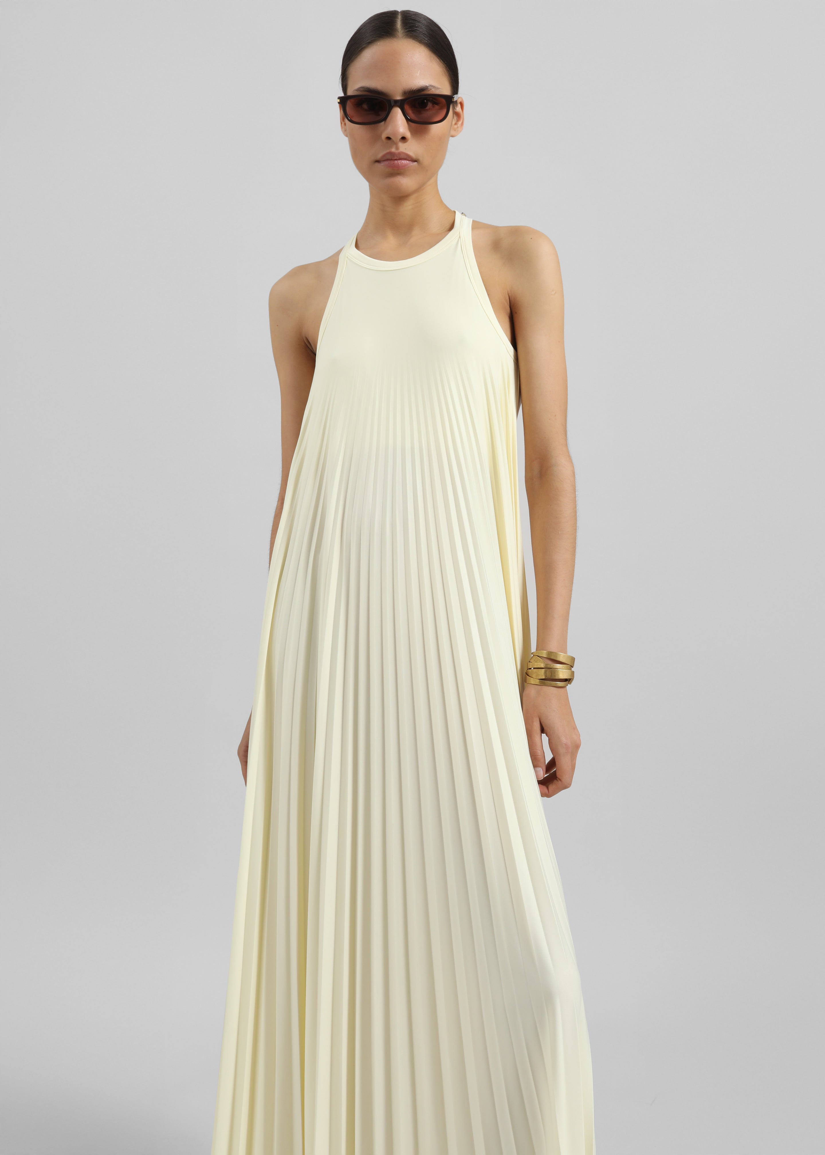 Sportmax Verdier Dress - Light Yellow - 2