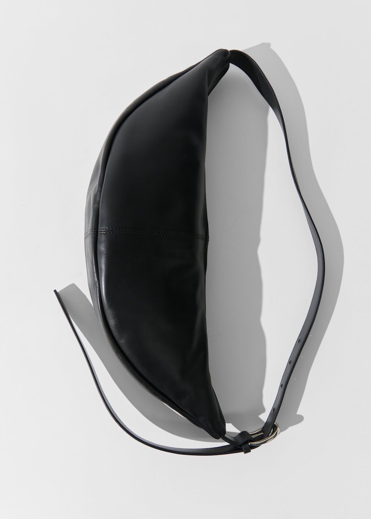 St. Agni Adjustable Slim Crescent Bag - Black - 5