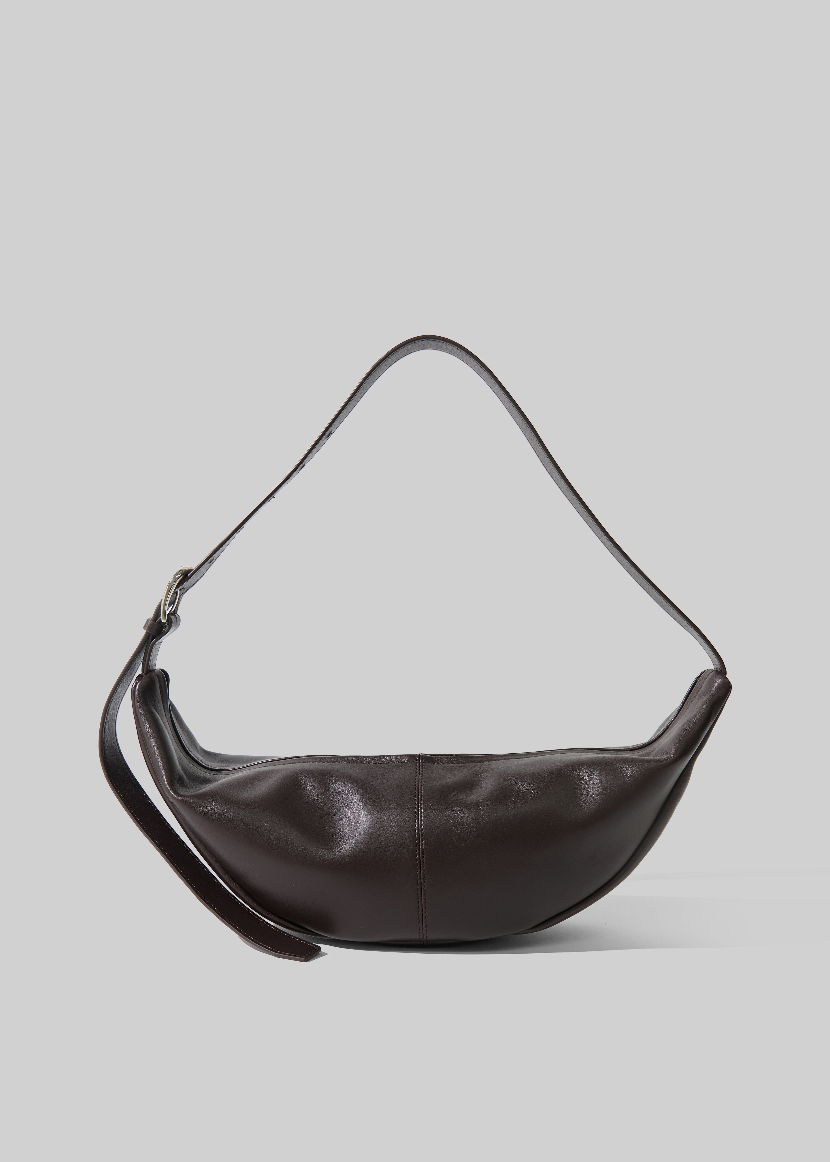 St. Agni Adjustable Slim Crescent Bag - Coffee – The Frankie Shop