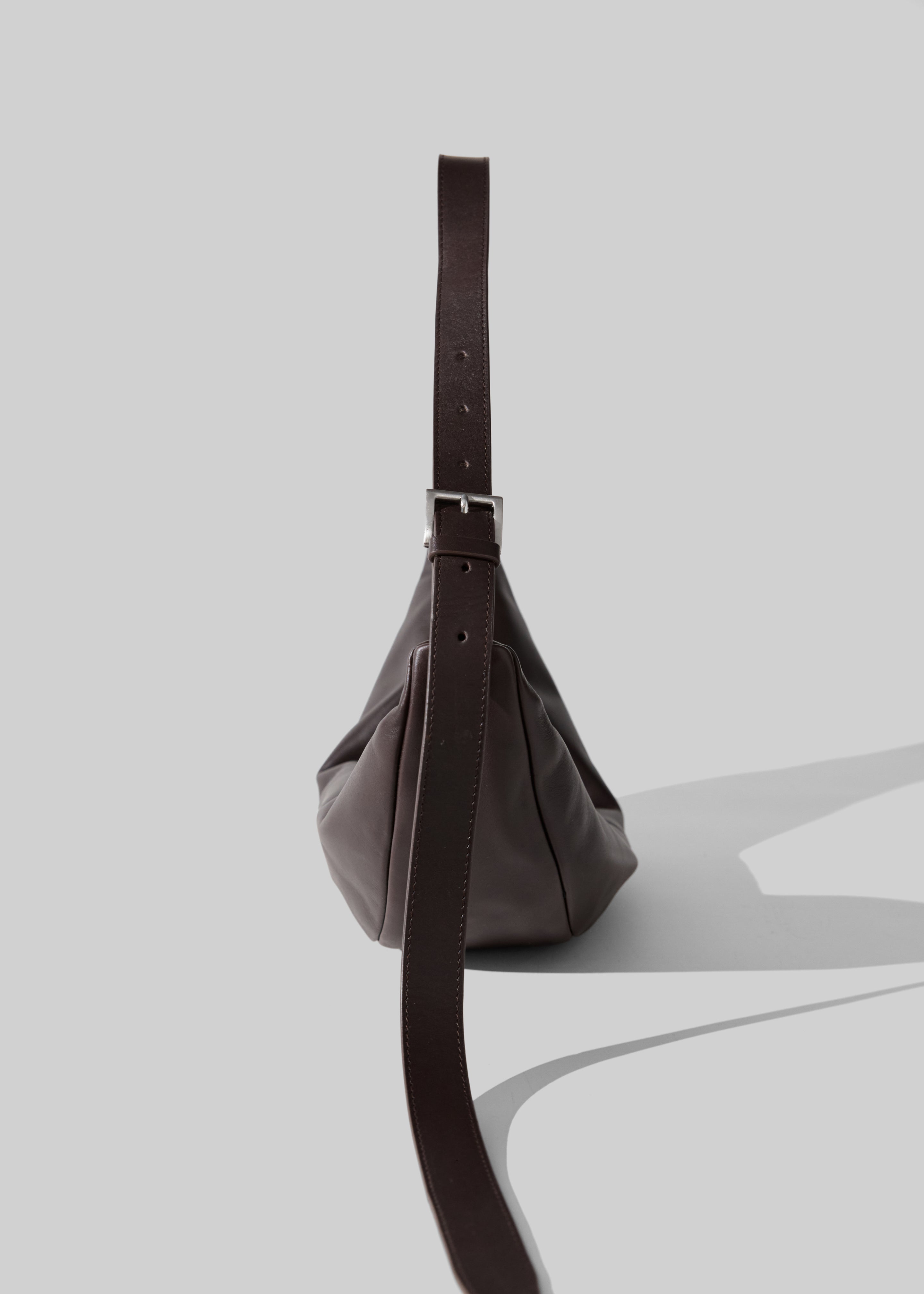 St. Agni Adjustable Slim Crescent Bag - Coffee – The Frankie Shop