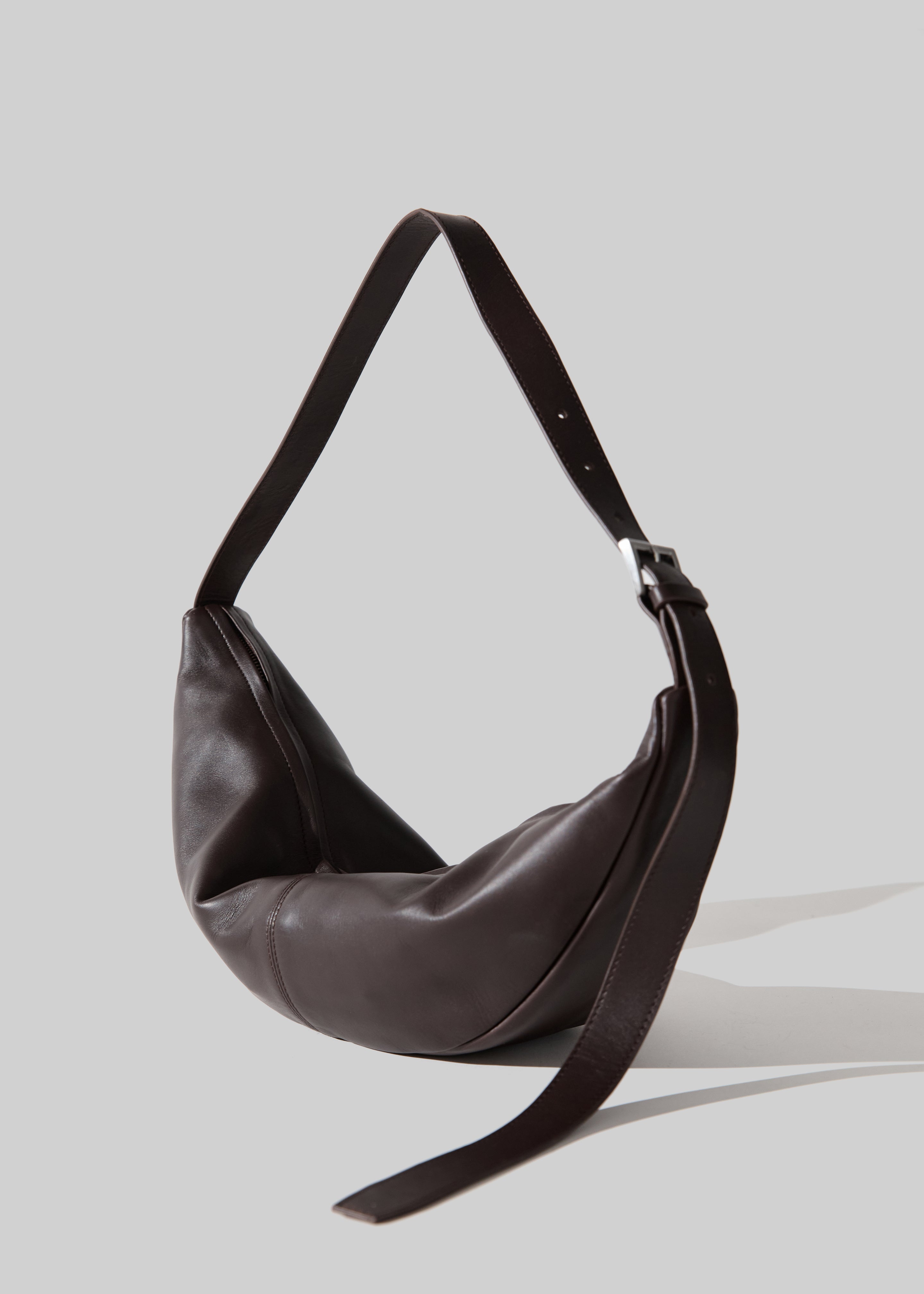 St. Agni Adjustable Slim Crescent Bag - Coffee – The Frankie Shop