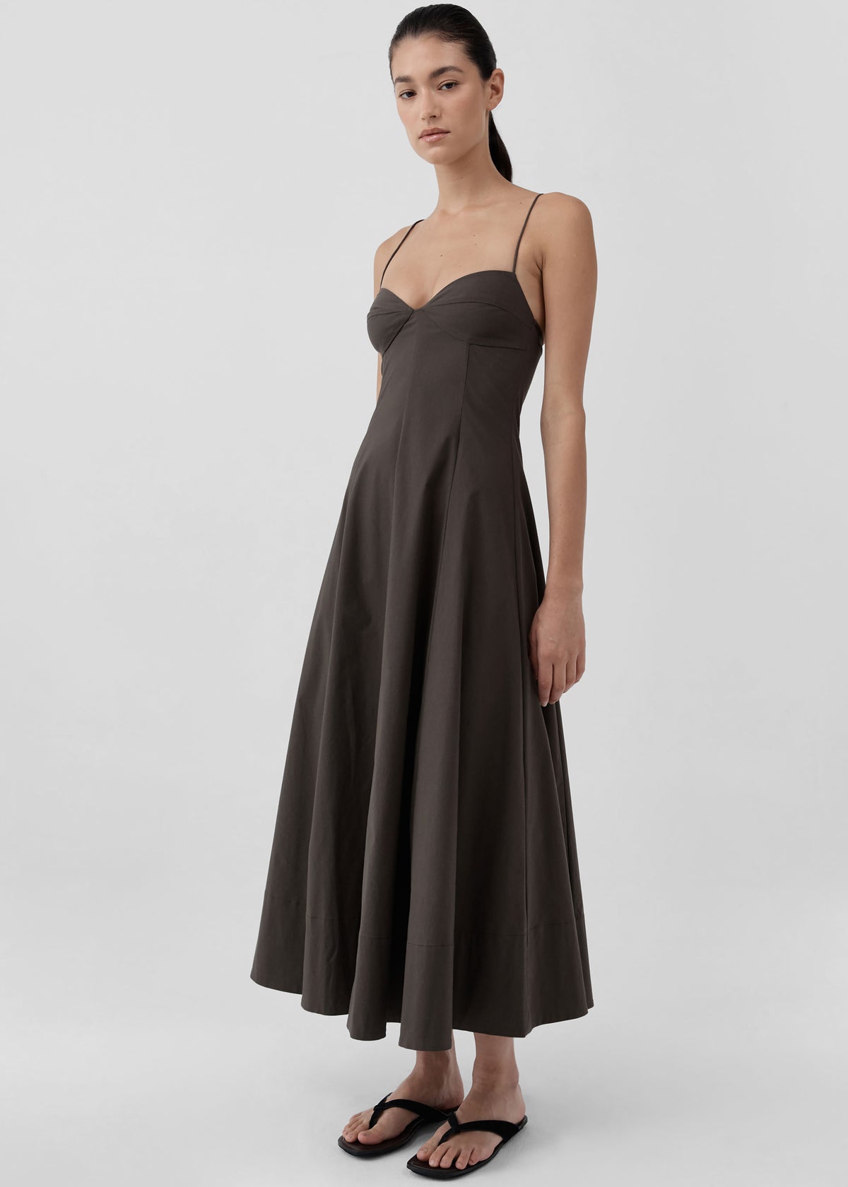 St. Agni Cami Dress - Wood - 1