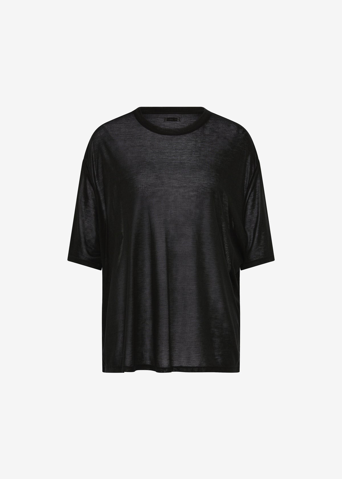 St. Agni Fine Jersey Relaxed Tee - Black - 5