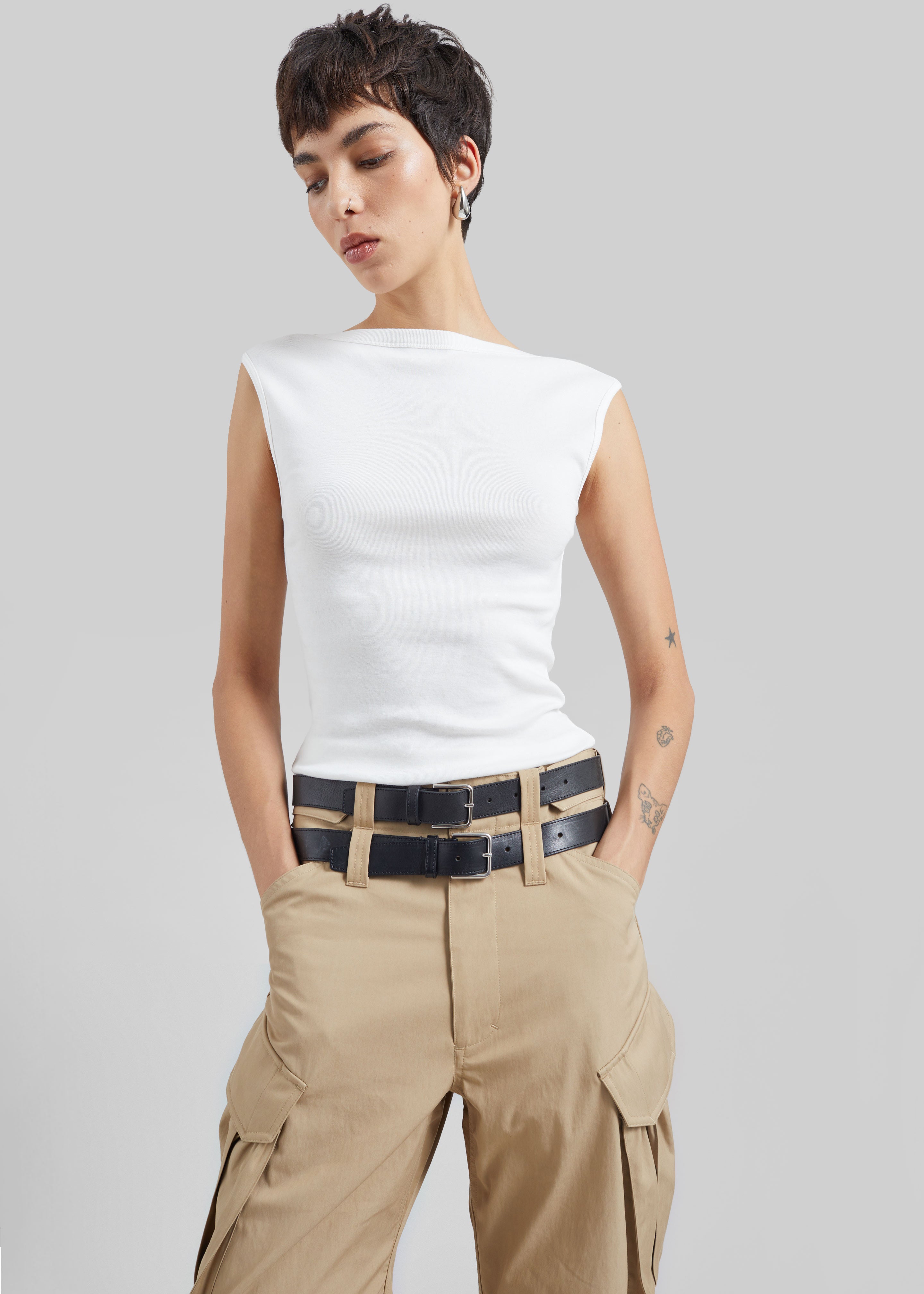 St. Agni Organic Cotton Ballerina Top - White - 5