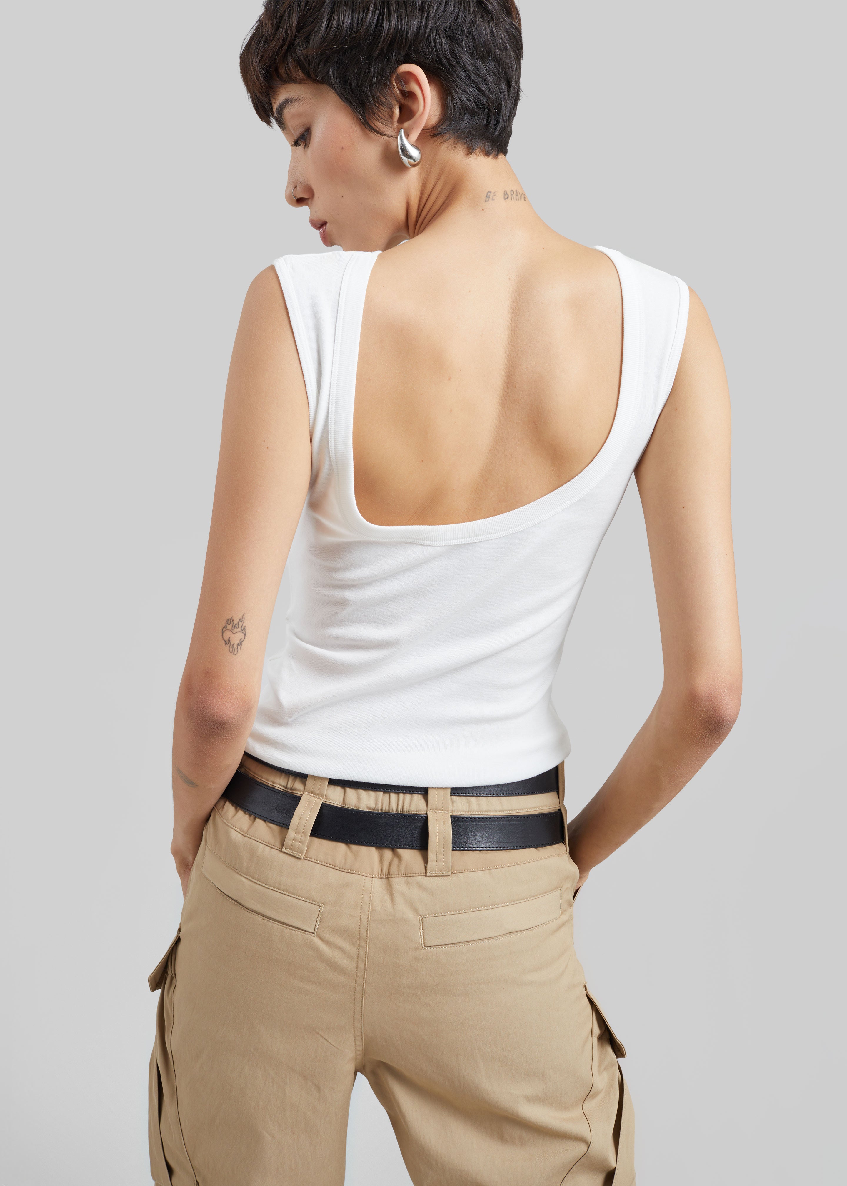 St. Agni Organic Cotton Ballerina Top - White - 2