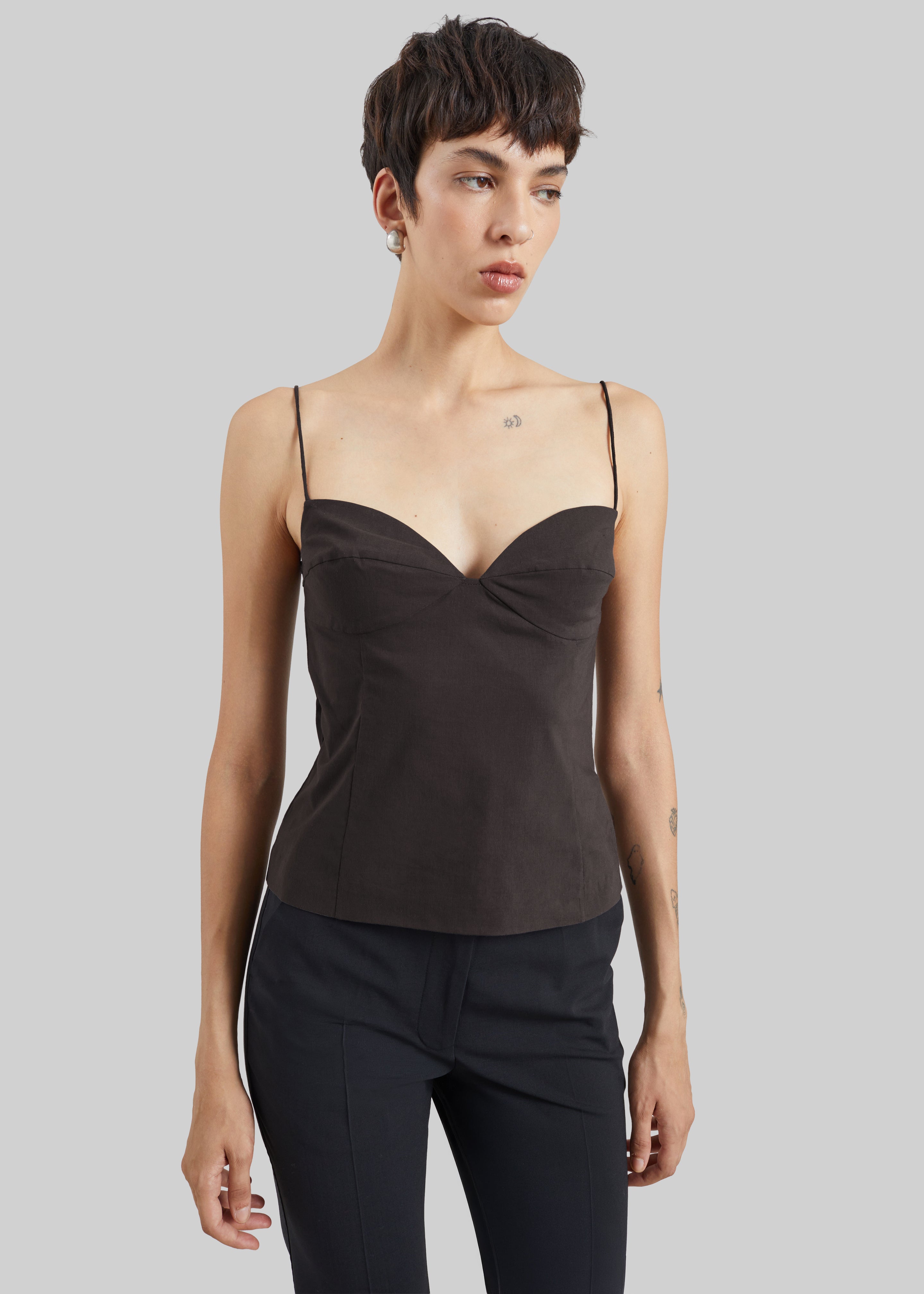 St. Agni Studio Cami - Wood – The Frankie Shop