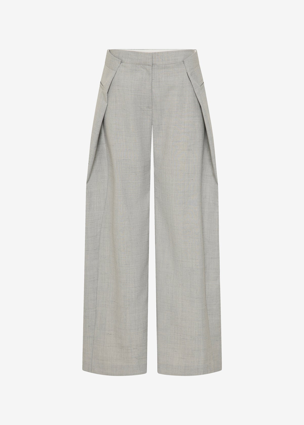 St. Agni Tailored Fold Pants - Concrete - 7