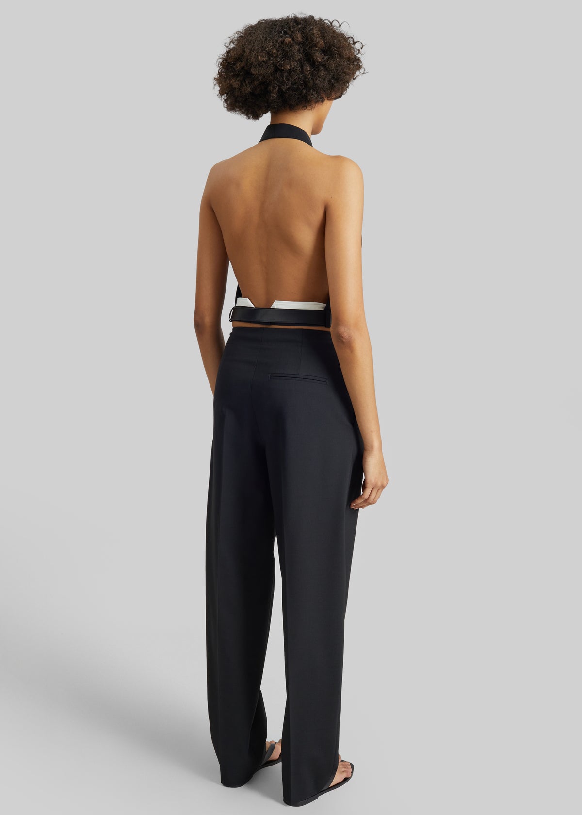 St. Agni Upside Down Halter Top - Black - 7