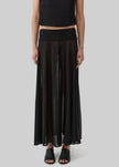 St. Agni Fluid Jersey Skirt - Black