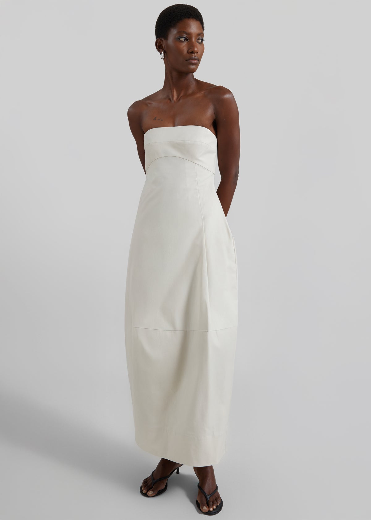 cocoon maxi dress Women's Douceur Cocoon Maxi Dress Almond Milk XS/S/M/L/XL/Customize MEAN BLVD