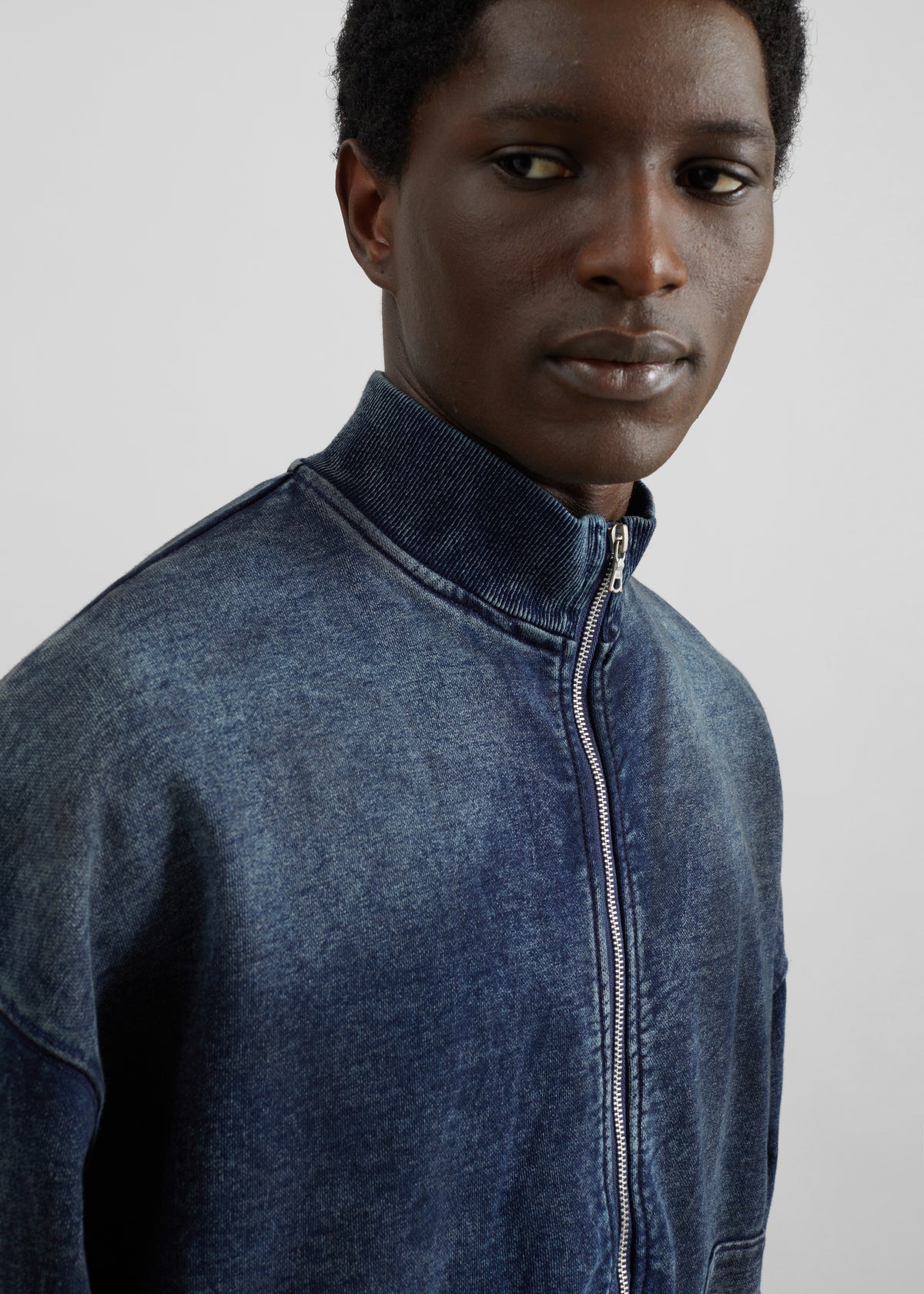 Stamford Zip-Up Jacket - Medium Wash - 3