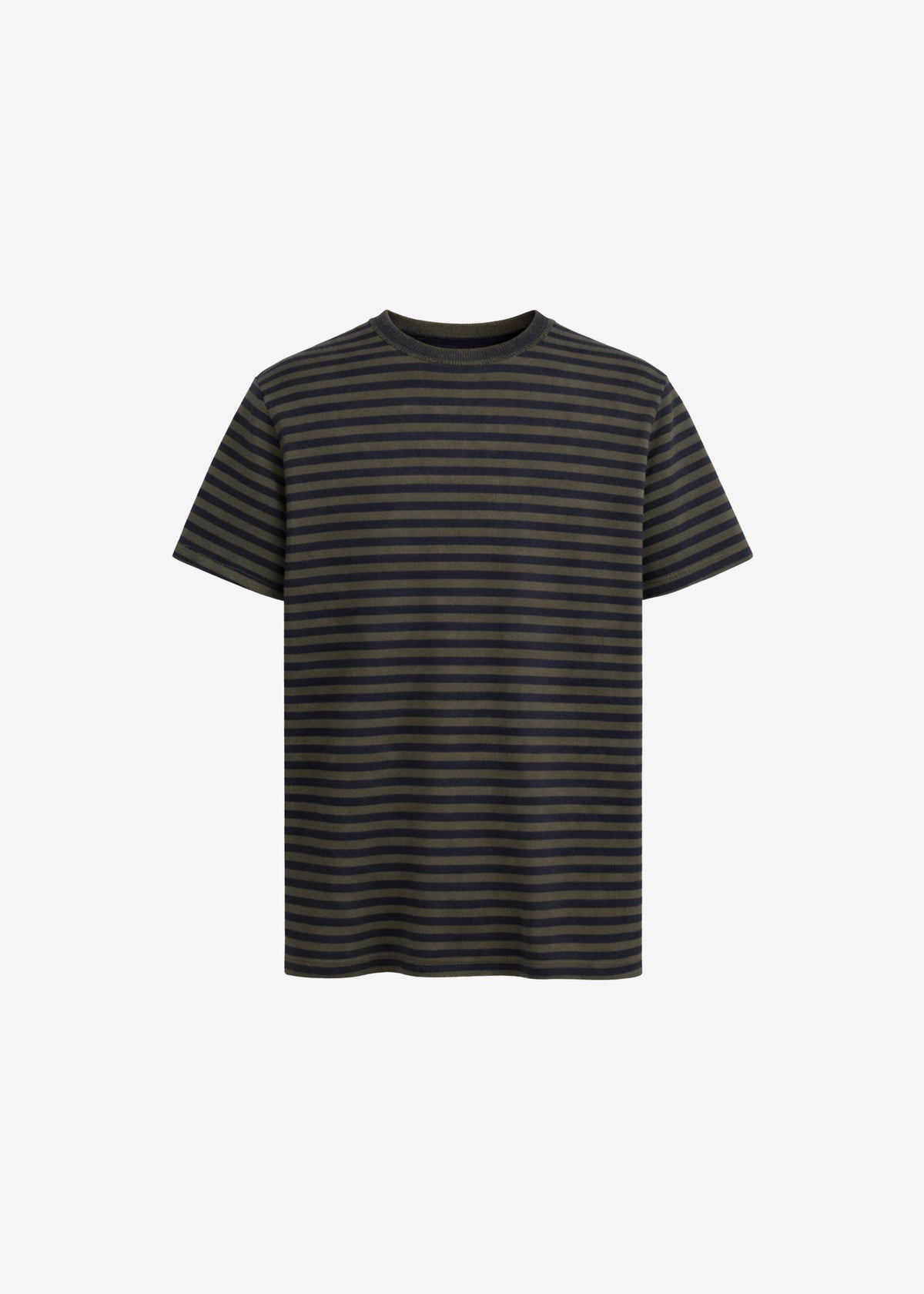 Stanmore Knit T-Shirt - Green/Blue Stripe - 7